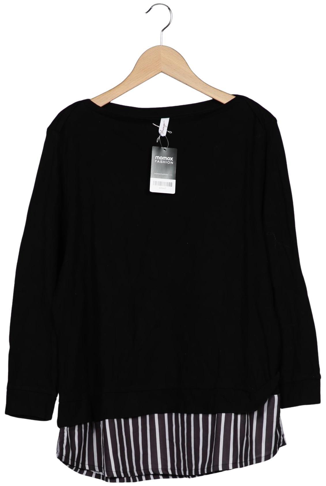 

sheego Damen Sweatshirt, schwarz, Gr. 44
