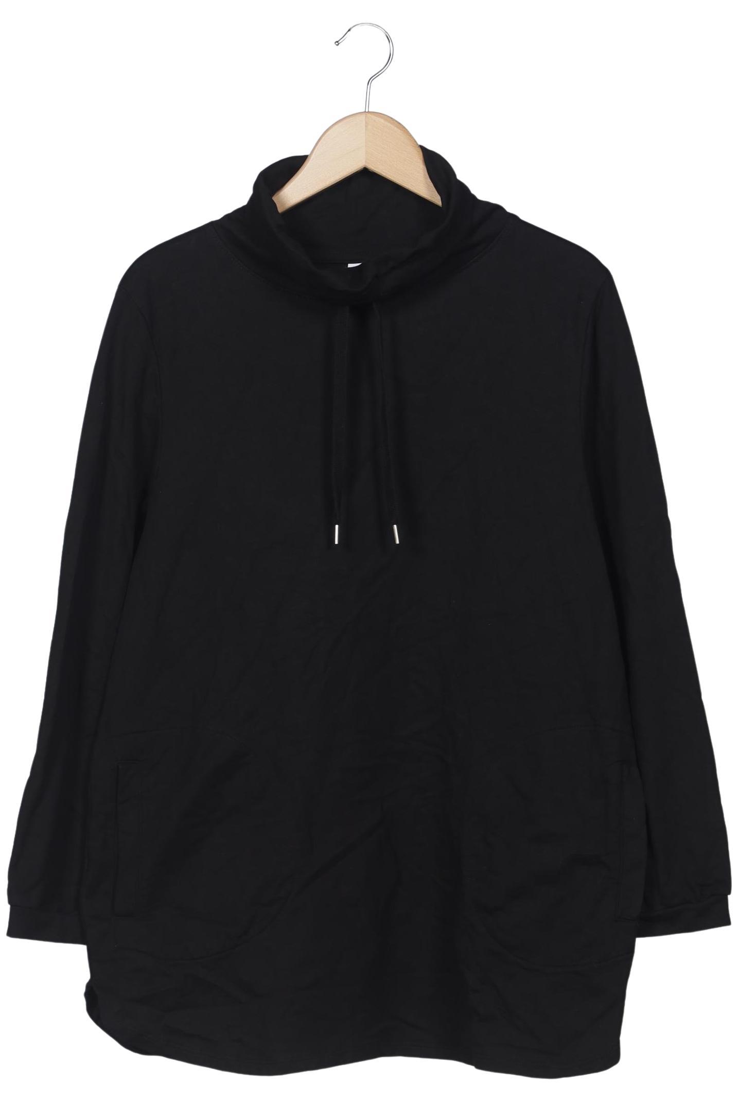 

sheego Damen Sweatshirt, schwarz, Gr. 40