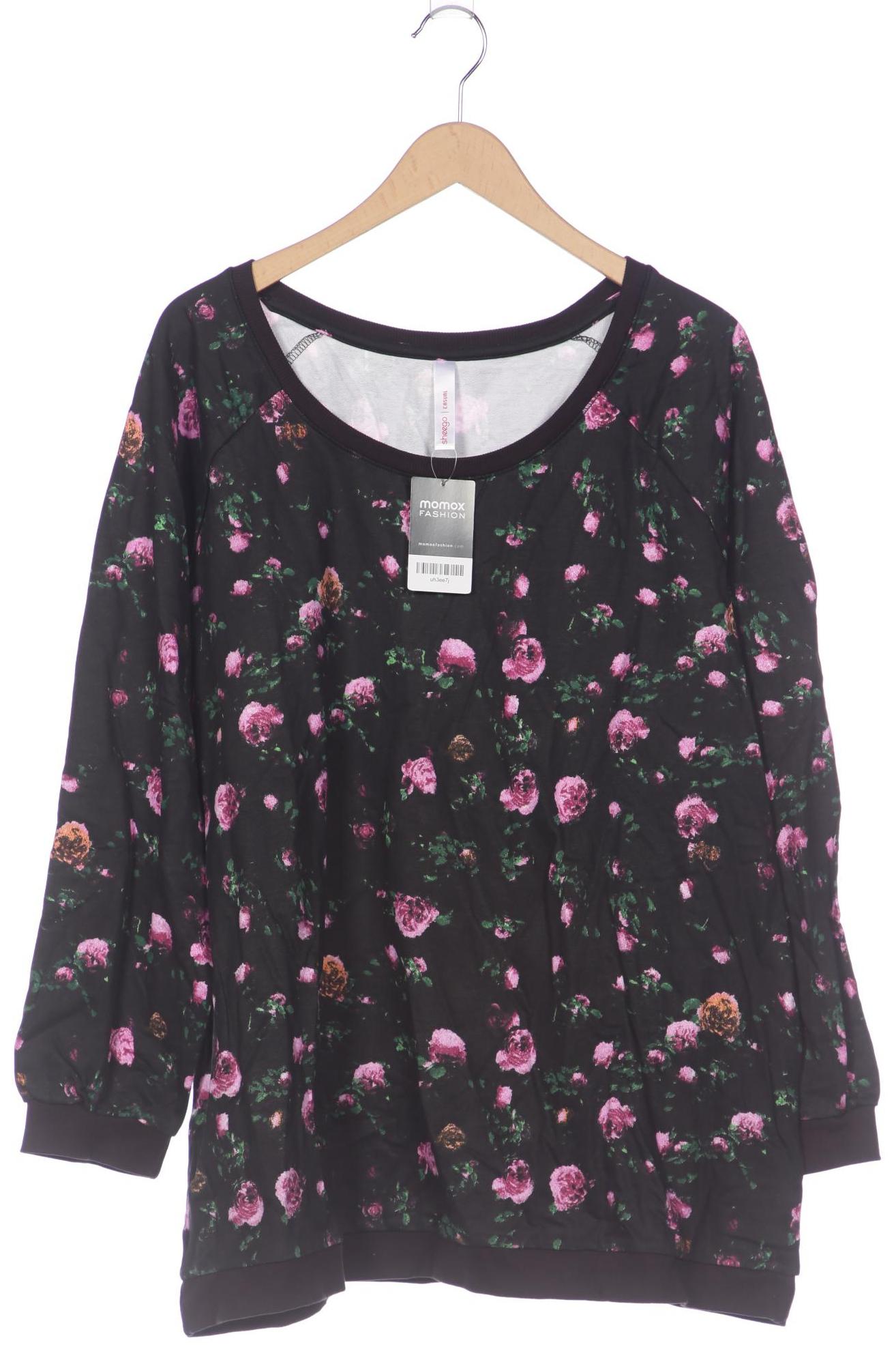 

sheego Damen Sweatshirt, schwarz, Gr. 48