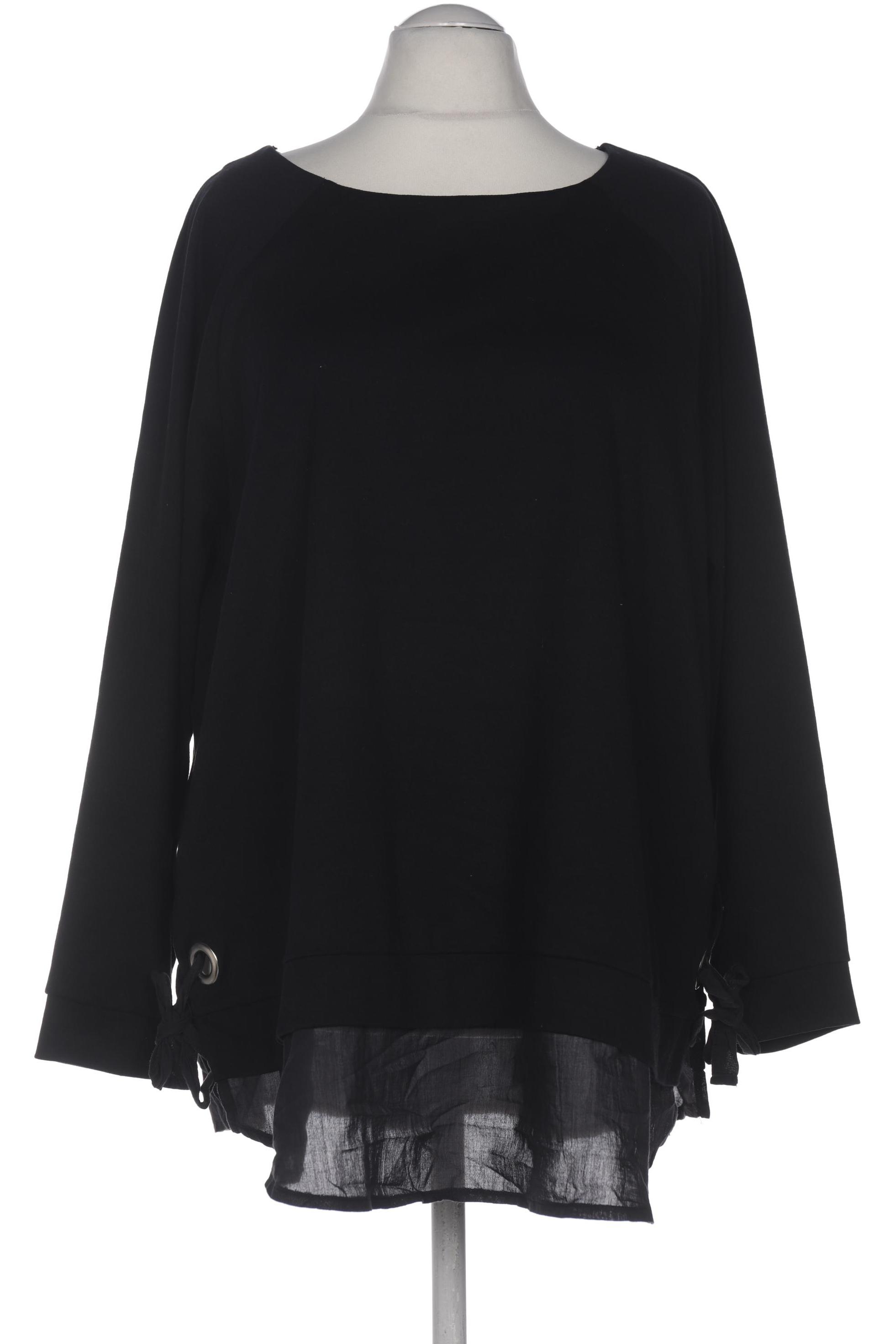 

sheego Damen Sweatshirt, schwarz