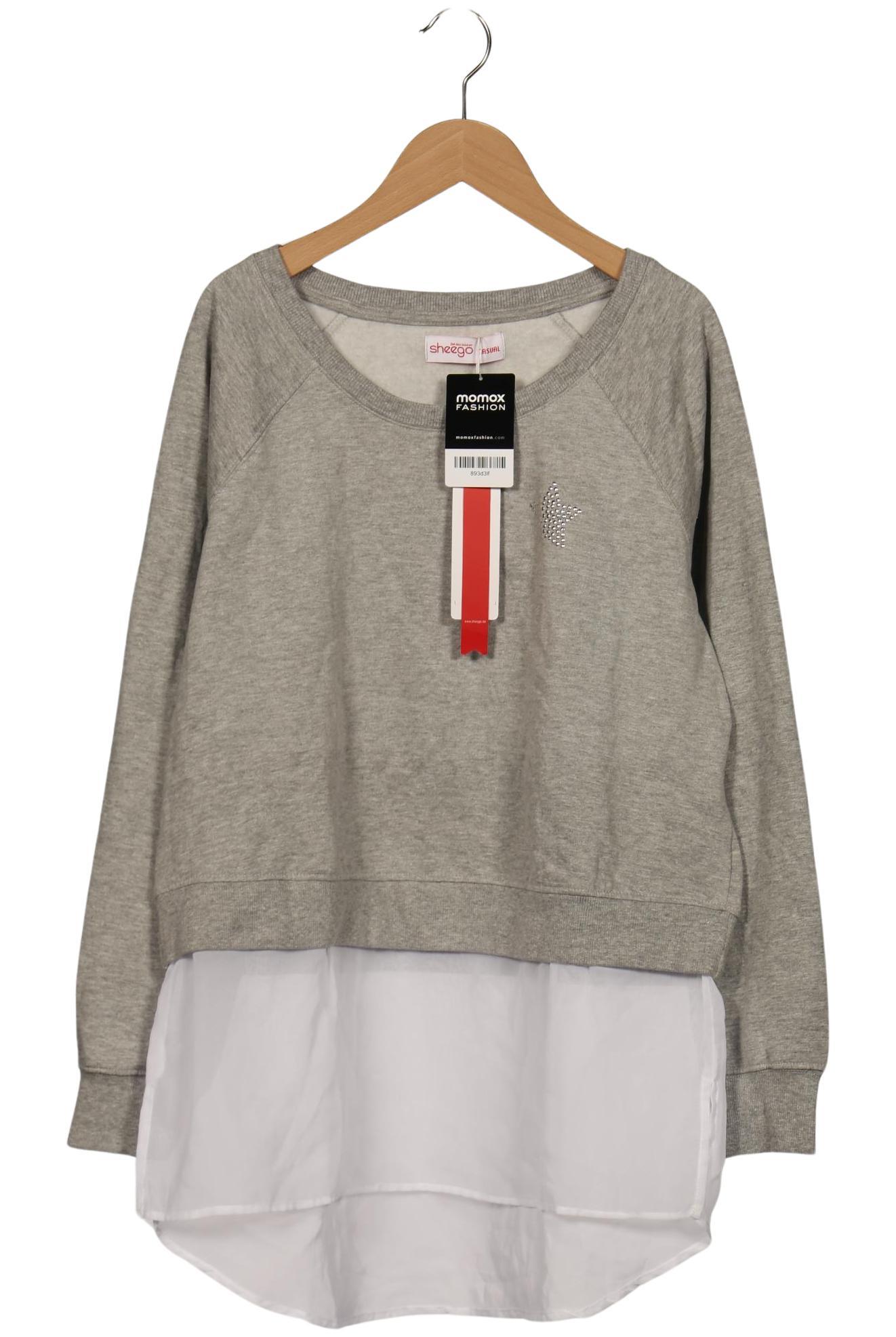 

sheego Damen Sweatshirt, grau, Gr. 40
