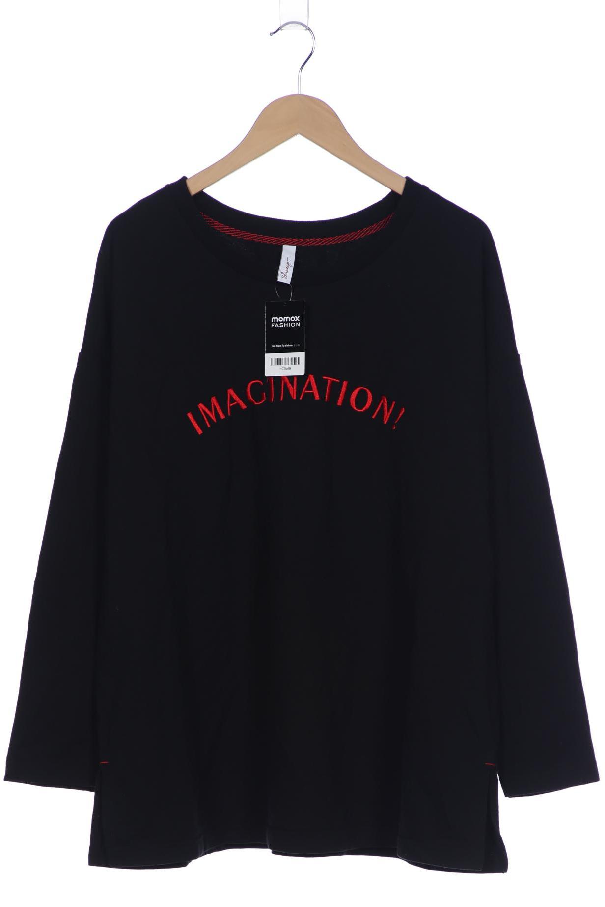 

sheego Damen Sweatshirt, schwarz, Gr. 48