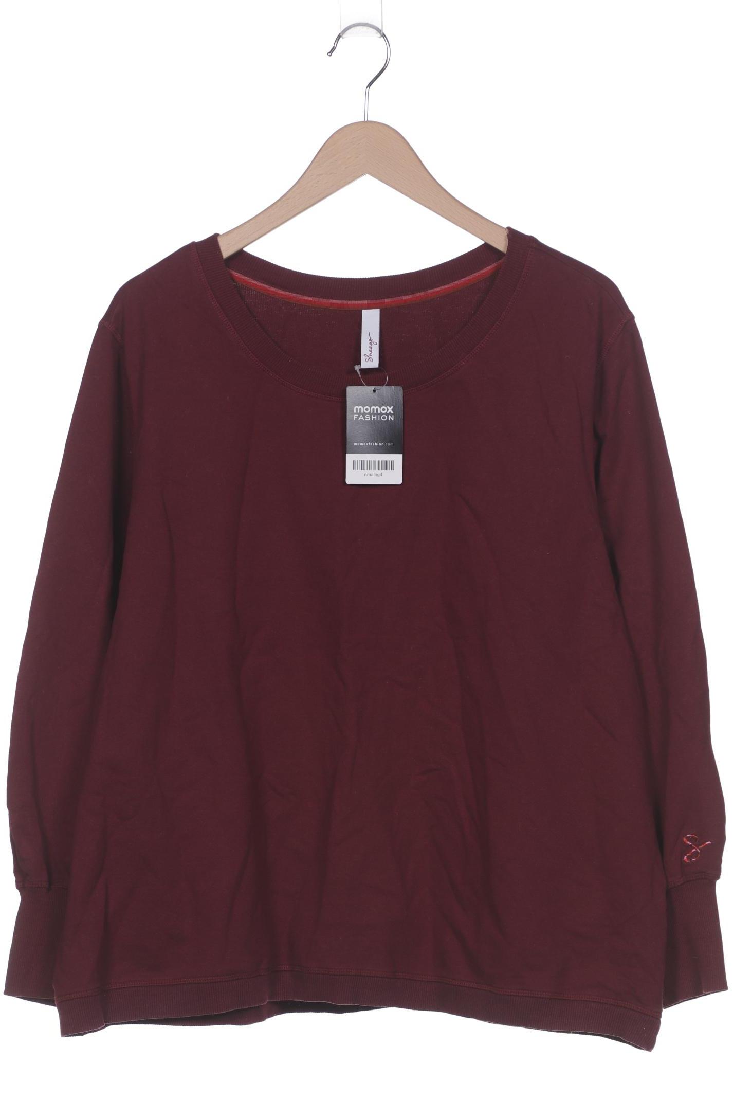 

sheego Damen Sweatshirt, bordeaux, Gr. 48