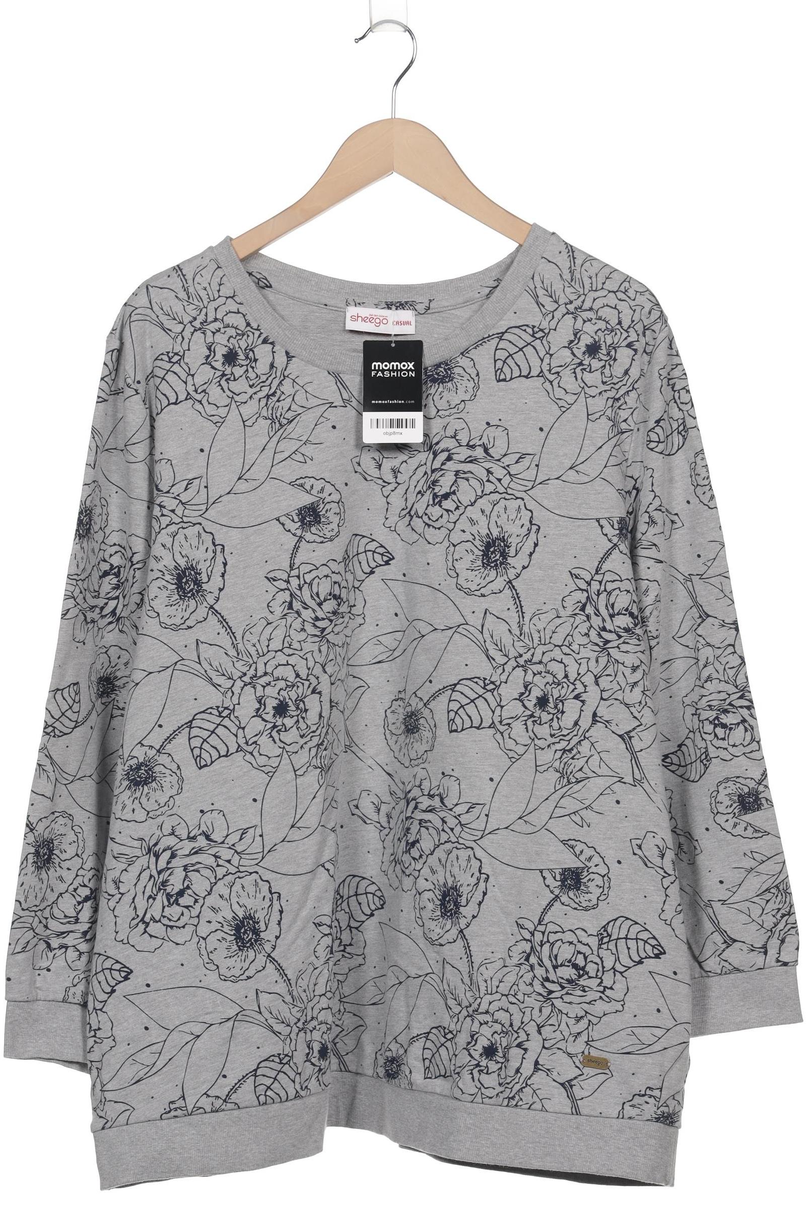 

sheego Damen Sweatshirt, grau, Gr. 52
