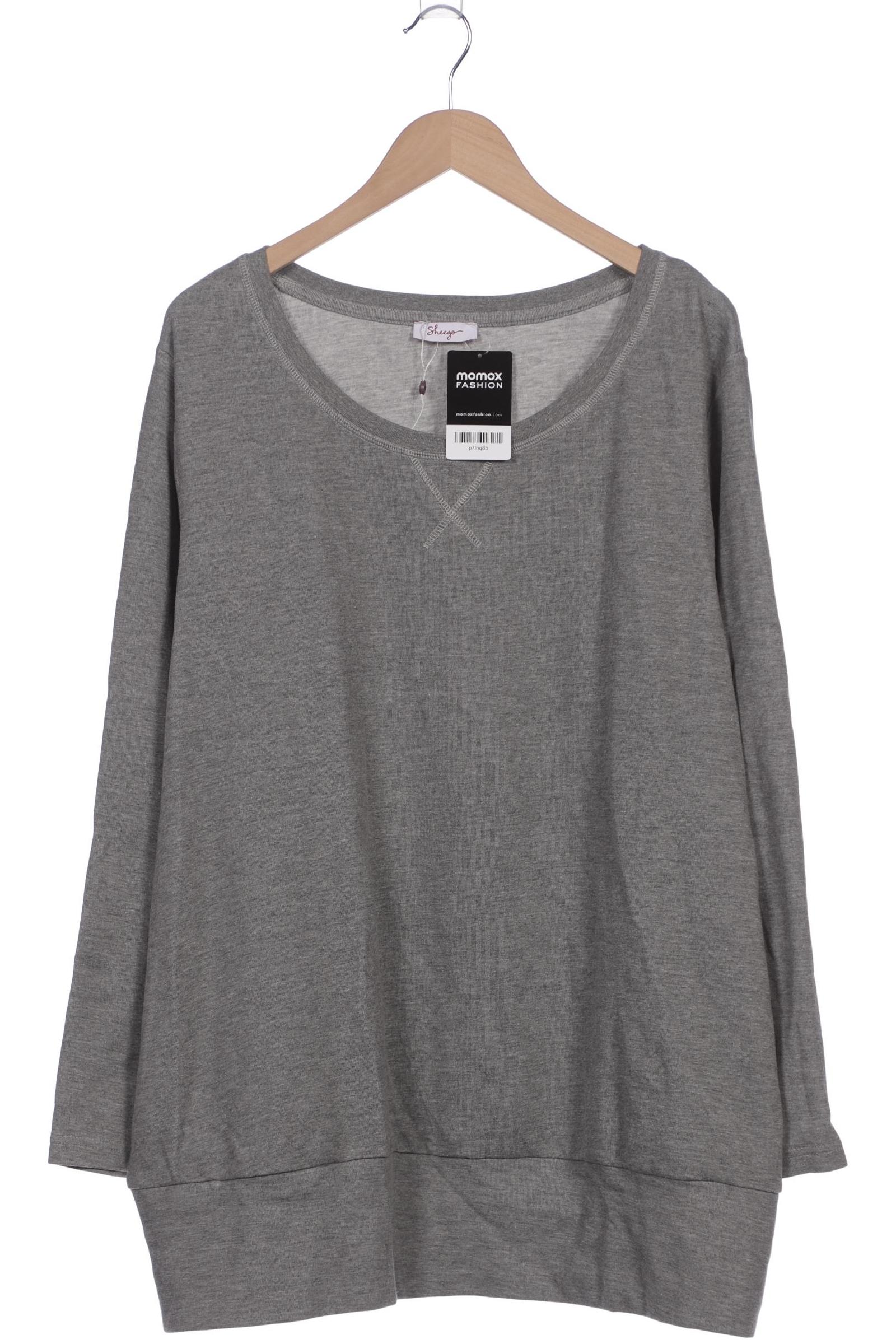 

sheego Damen Sweatshirt, grau, Gr. 52