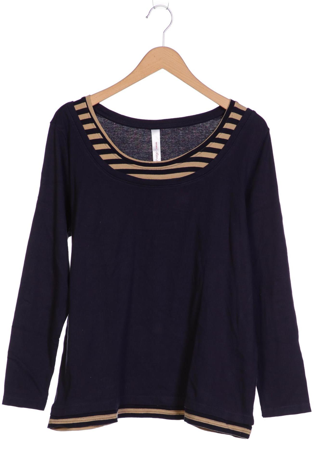 

sheego Damen Sweatshirt, marineblau, Gr. 44