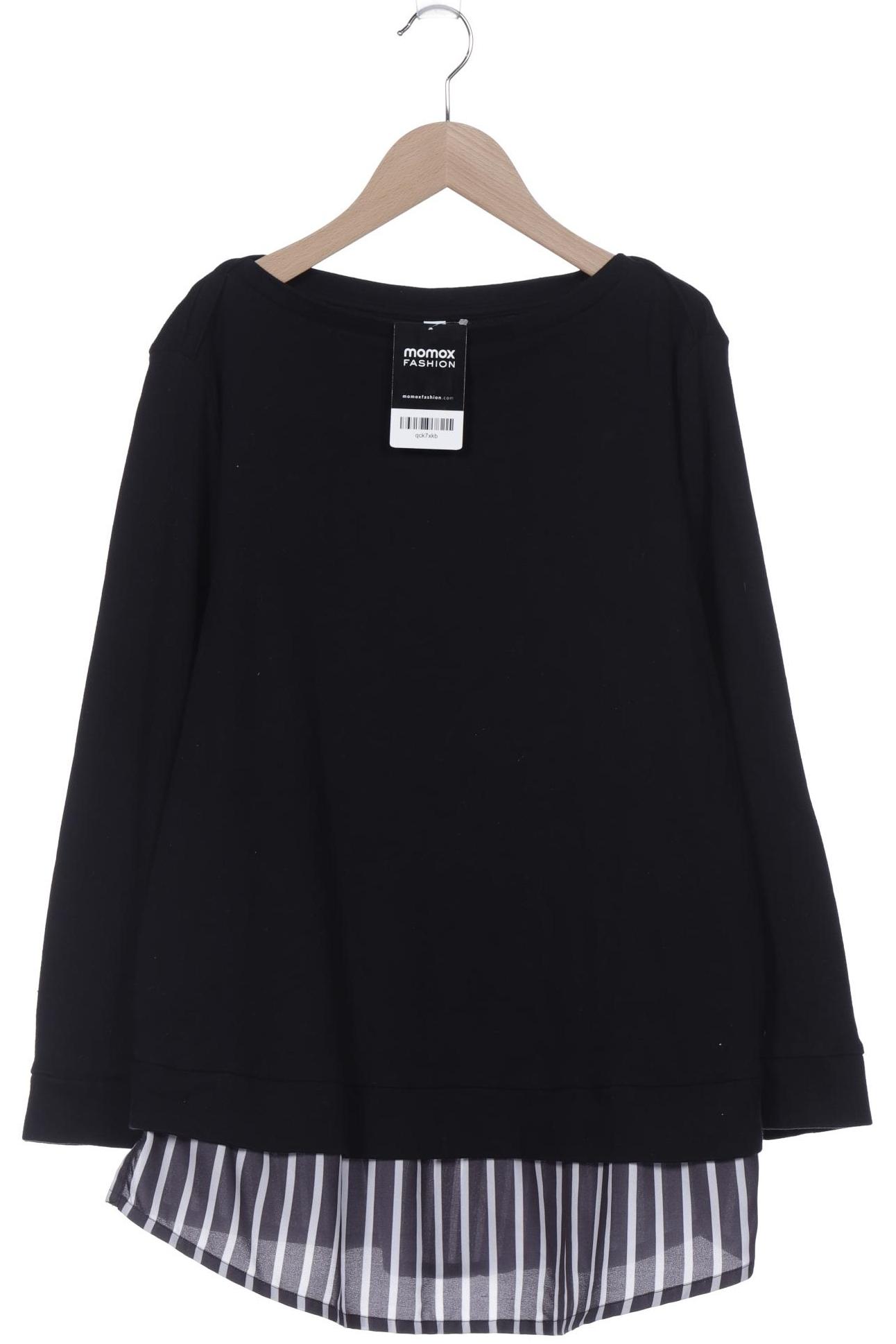 

sheego Damen Sweatshirt, schwarz, Gr. 44