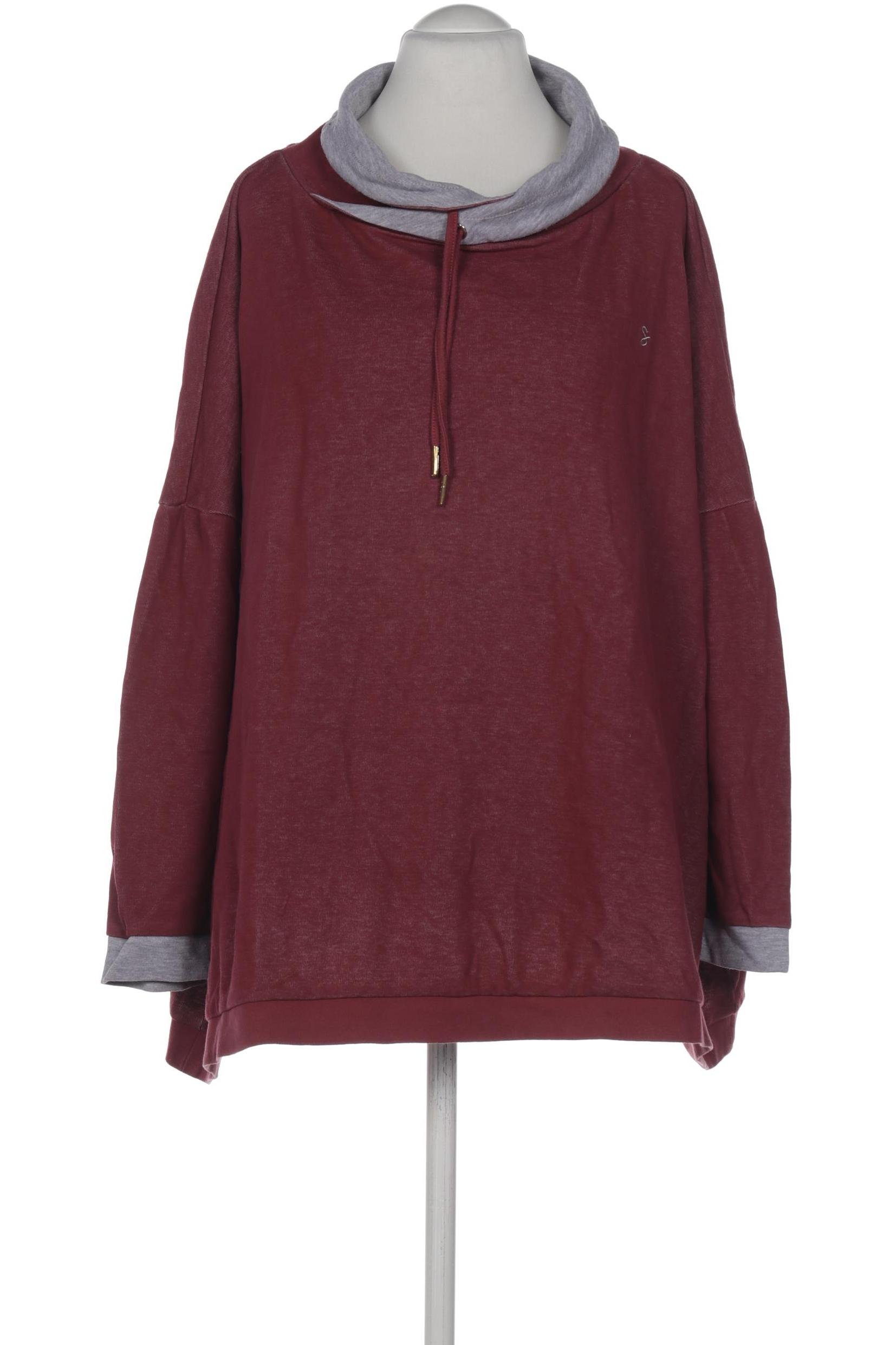

sheego Damen Sweatshirt, bordeaux, Gr. 56
