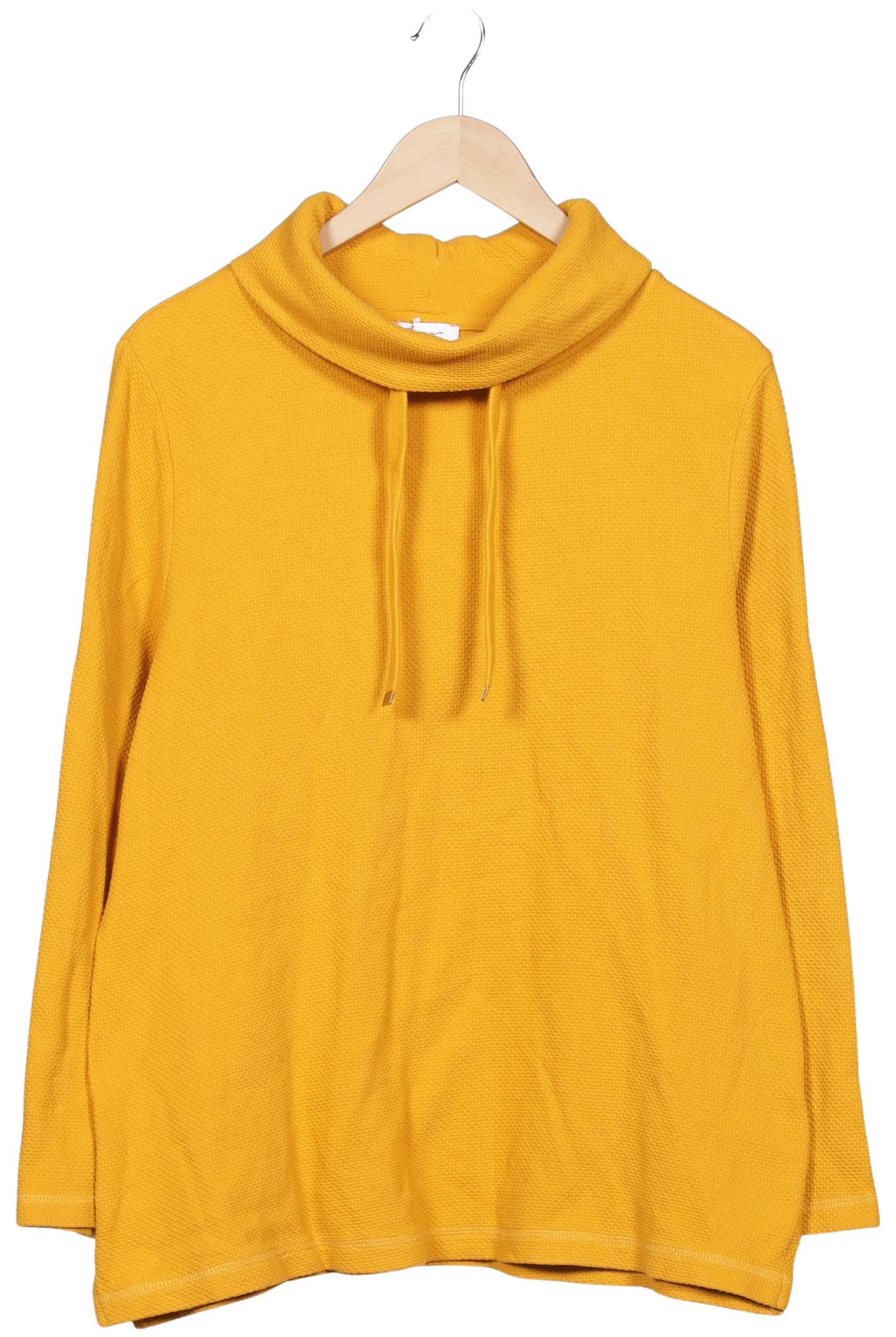 

sheego Damen Sweatshirt, gelb, Gr. 44