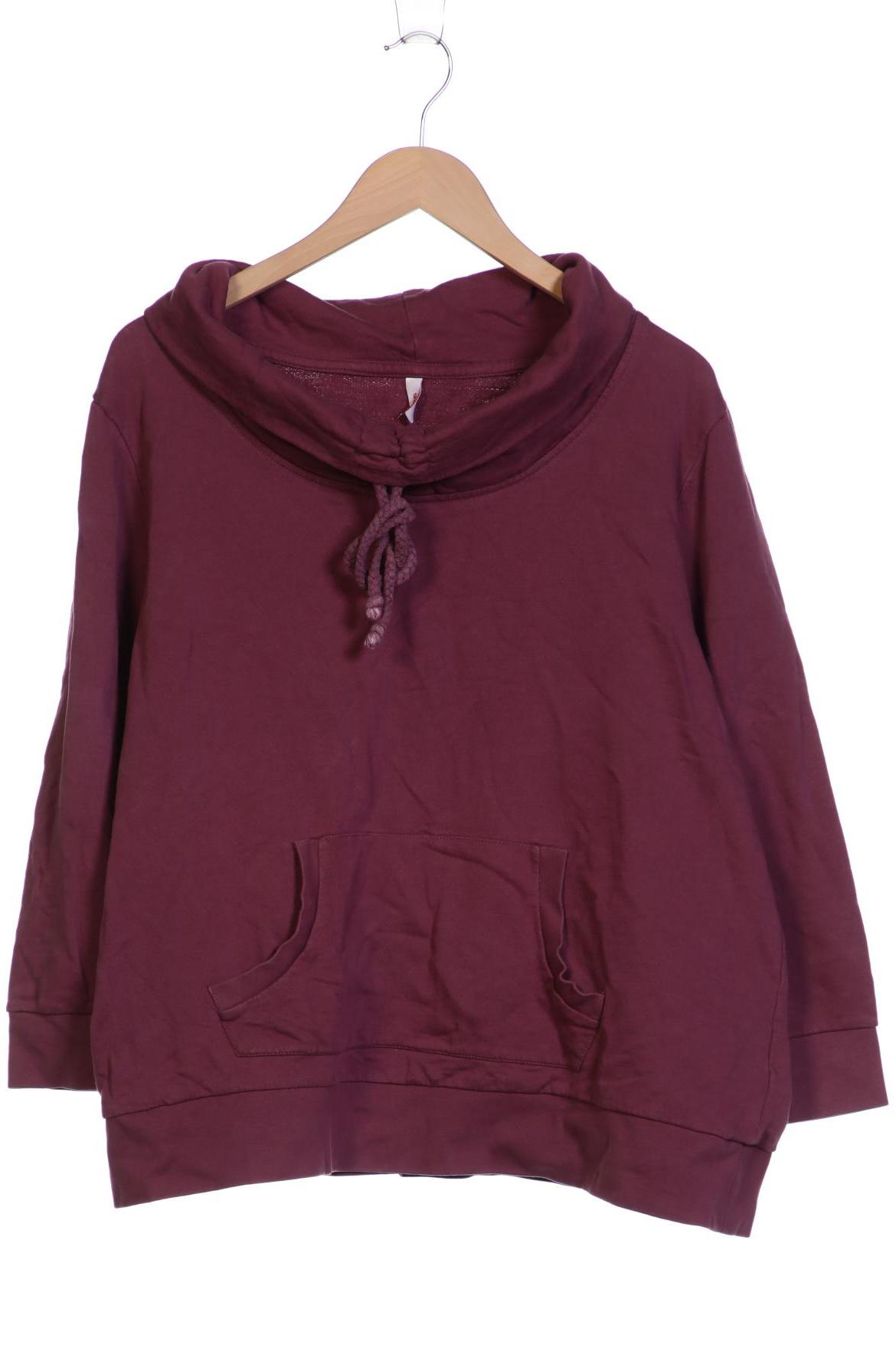 

sheego Damen Sweatshirt, bordeaux, Gr. 48