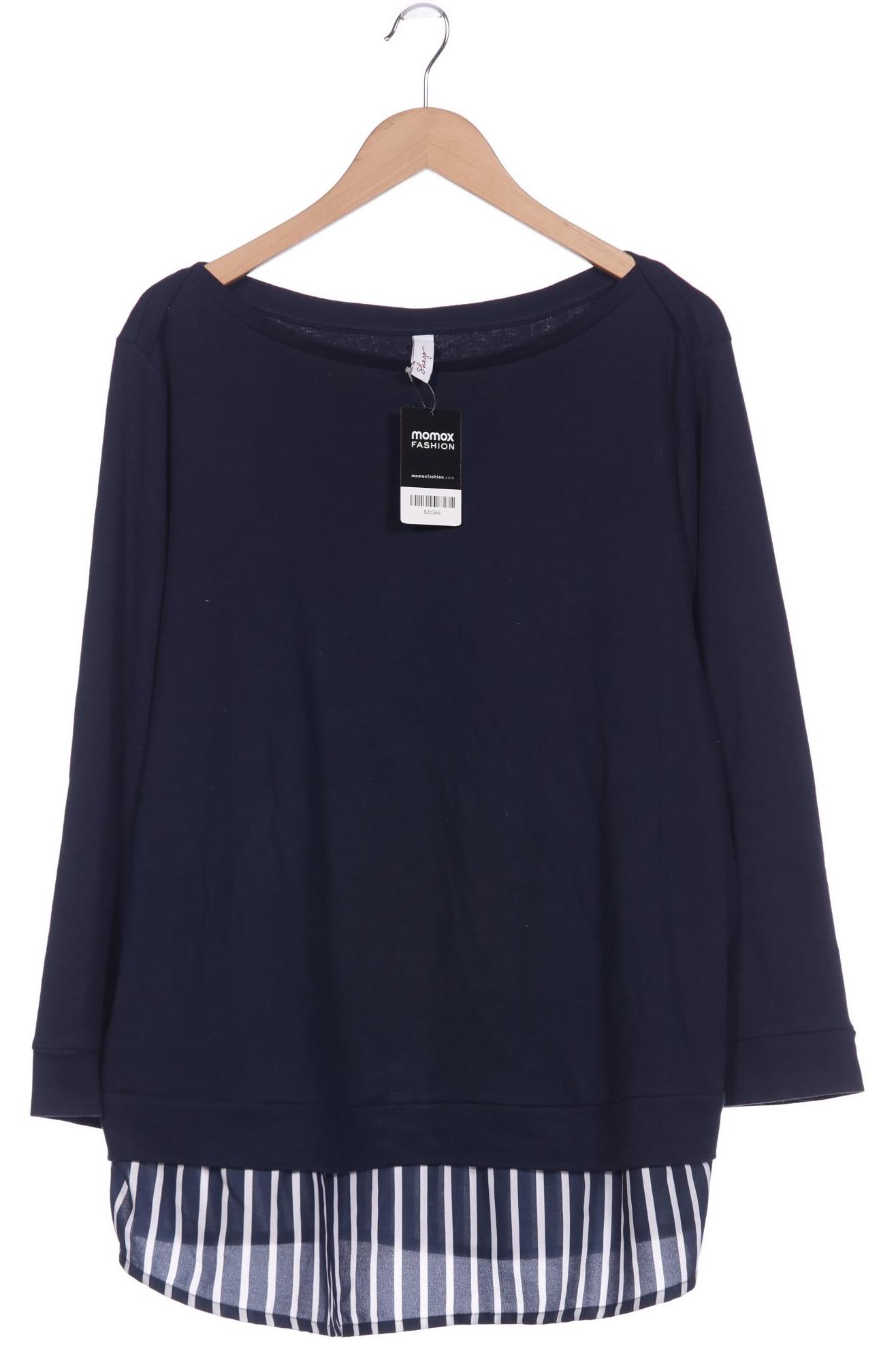 

sheego Damen Sweatshirt, marineblau, Gr. 48