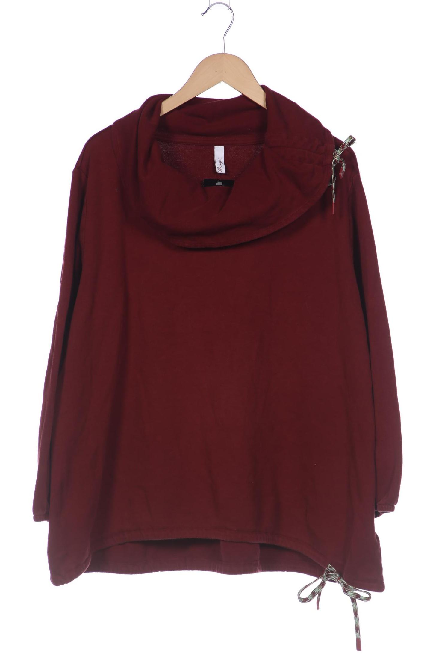 

sheego Damen Sweatshirt, bordeaux, Gr. 52