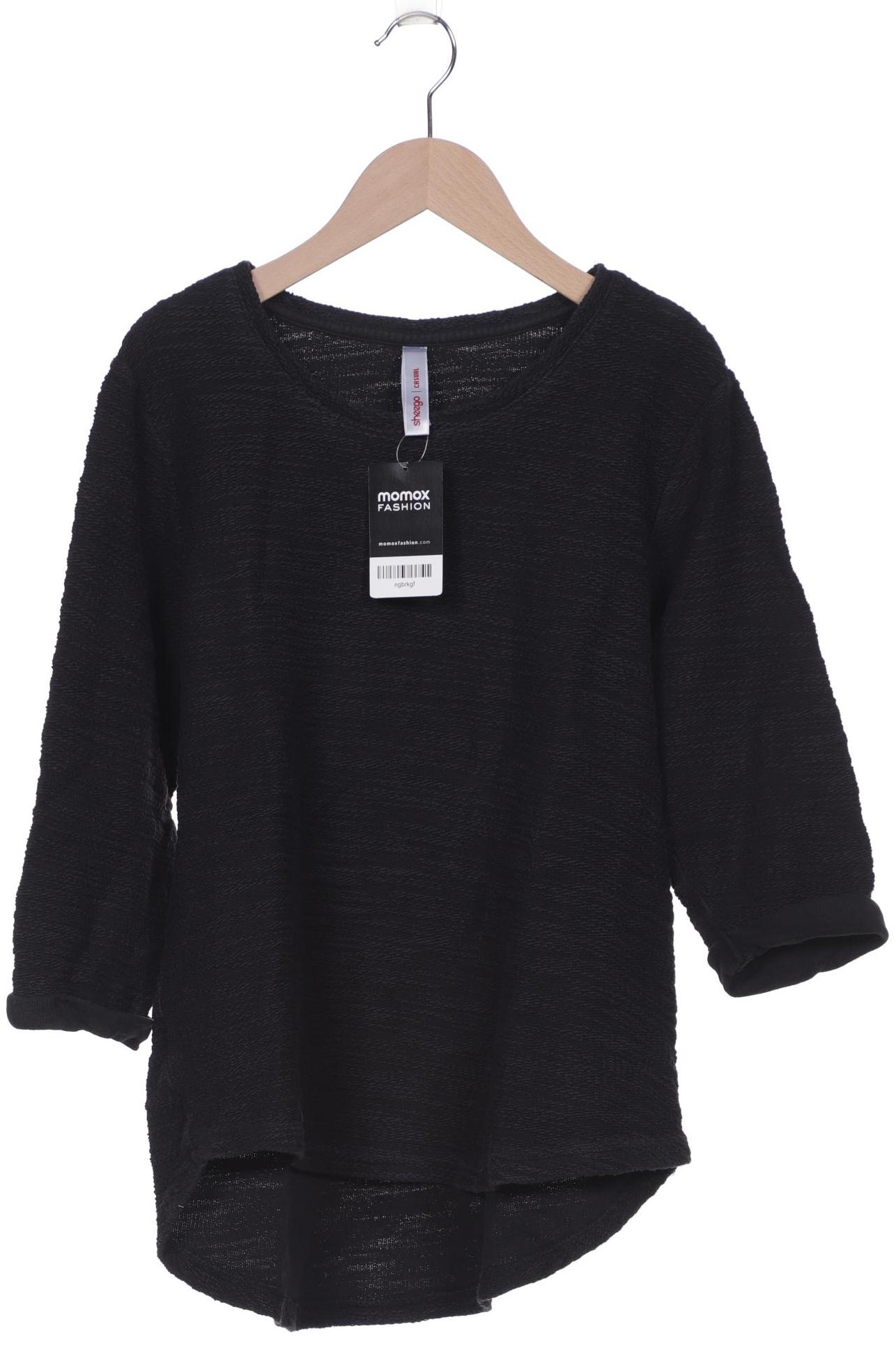 

sheego Damen Sweatshirt, schwarz, Gr. 40