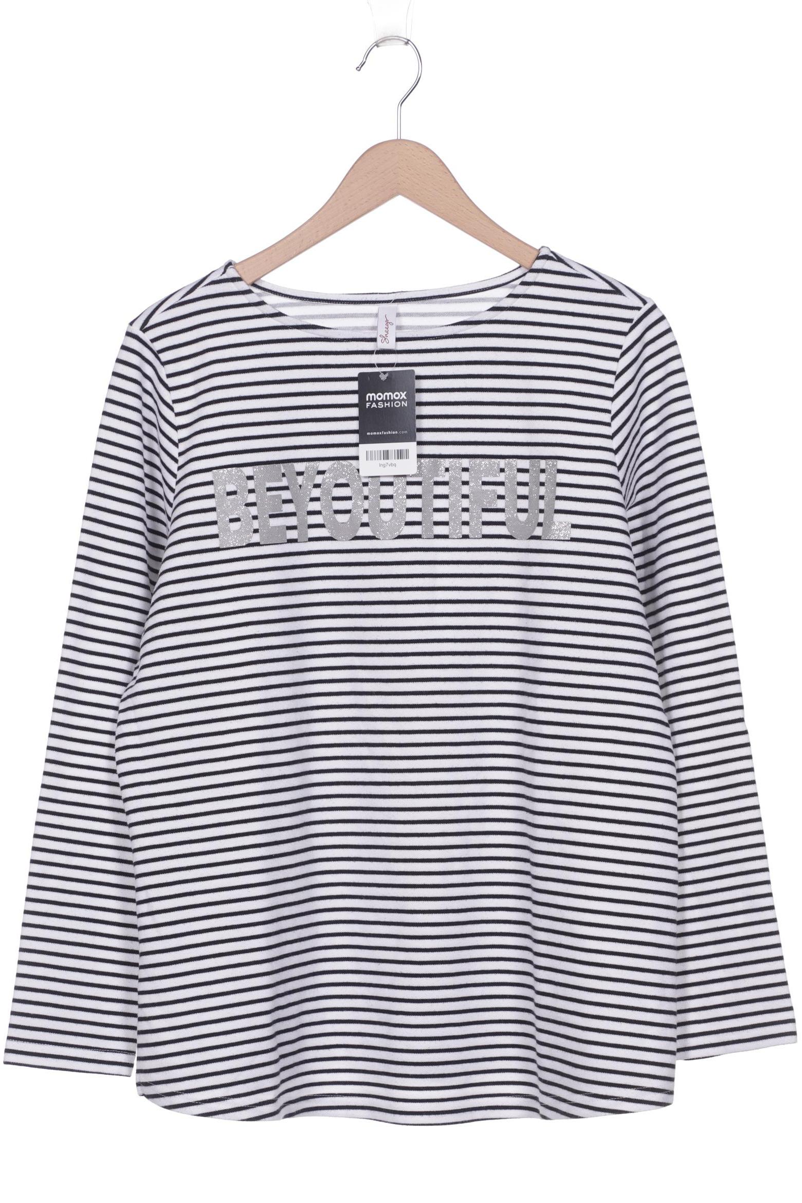

sheego Damen Sweatshirt, weiß