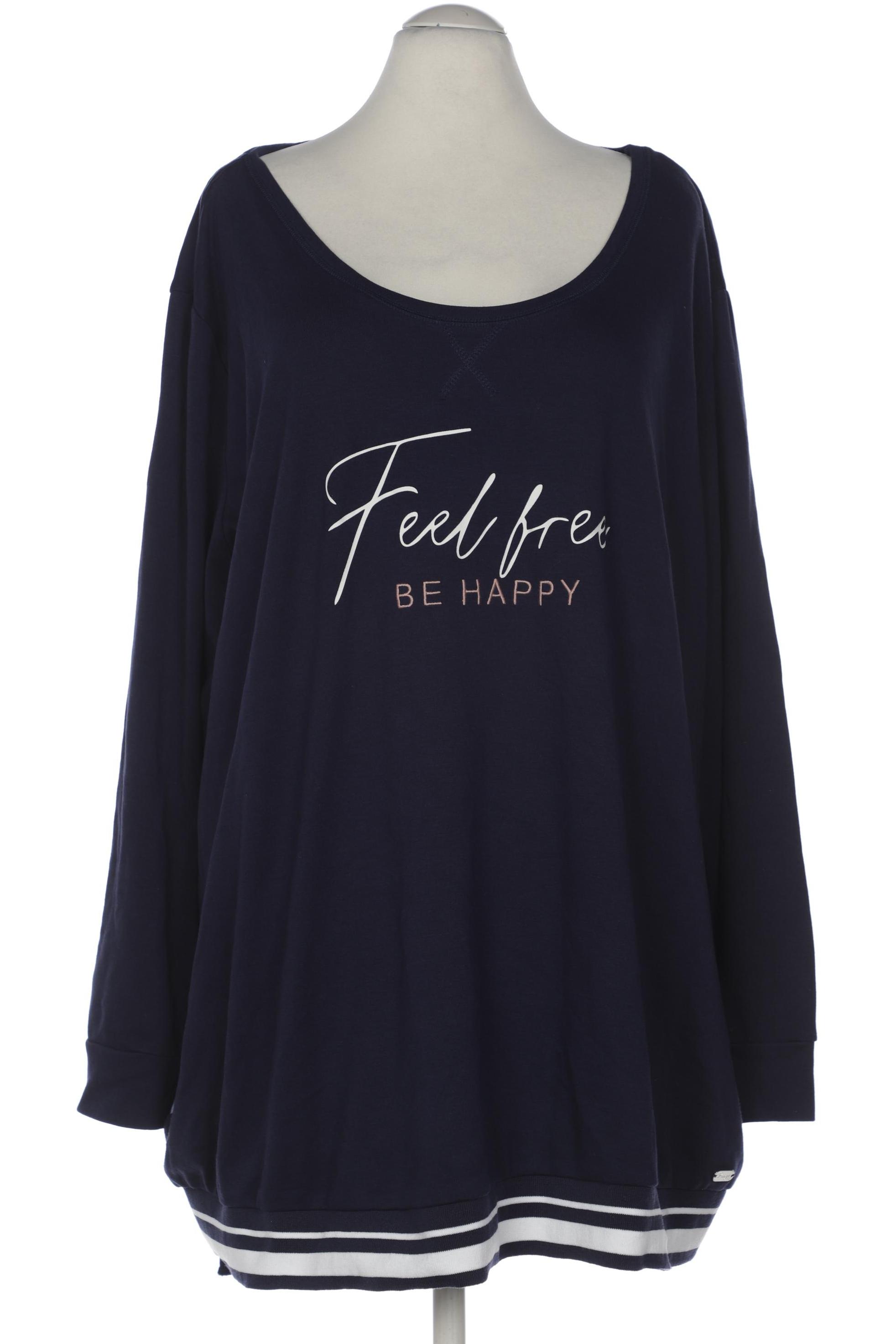 

sheego Damen Sweatshirt, marineblau, Gr. 56