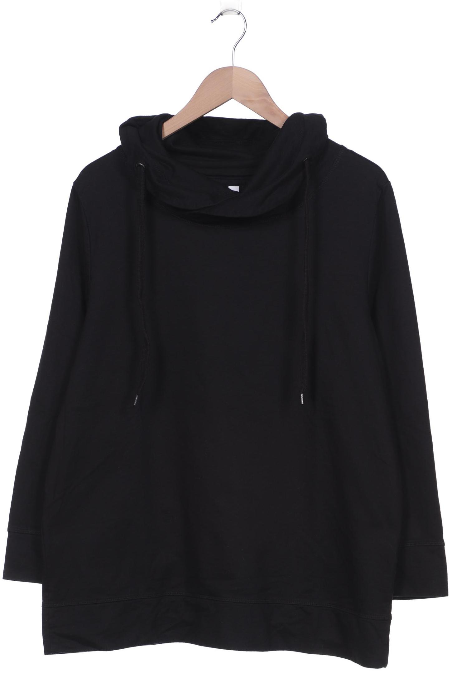 

sheego Damen Sweatshirt, schwarz