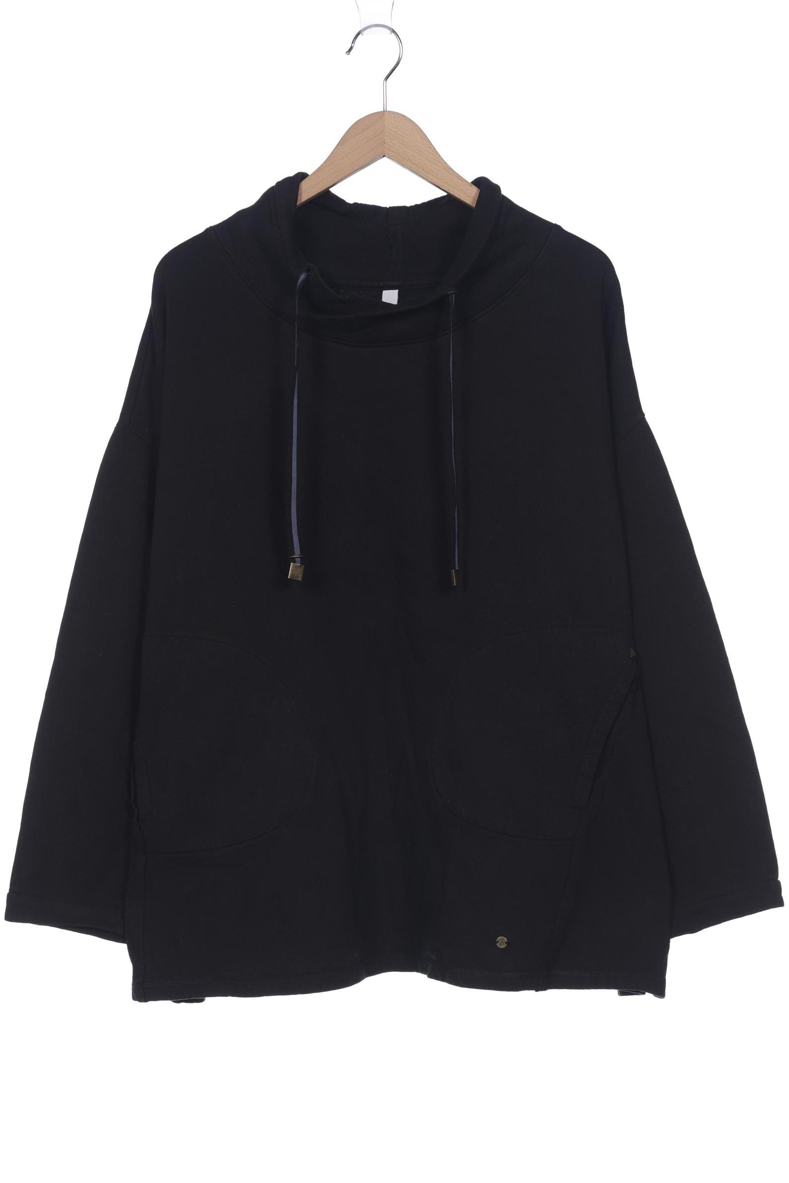 

sheego Damen Sweatshirt, schwarz, Gr. 48