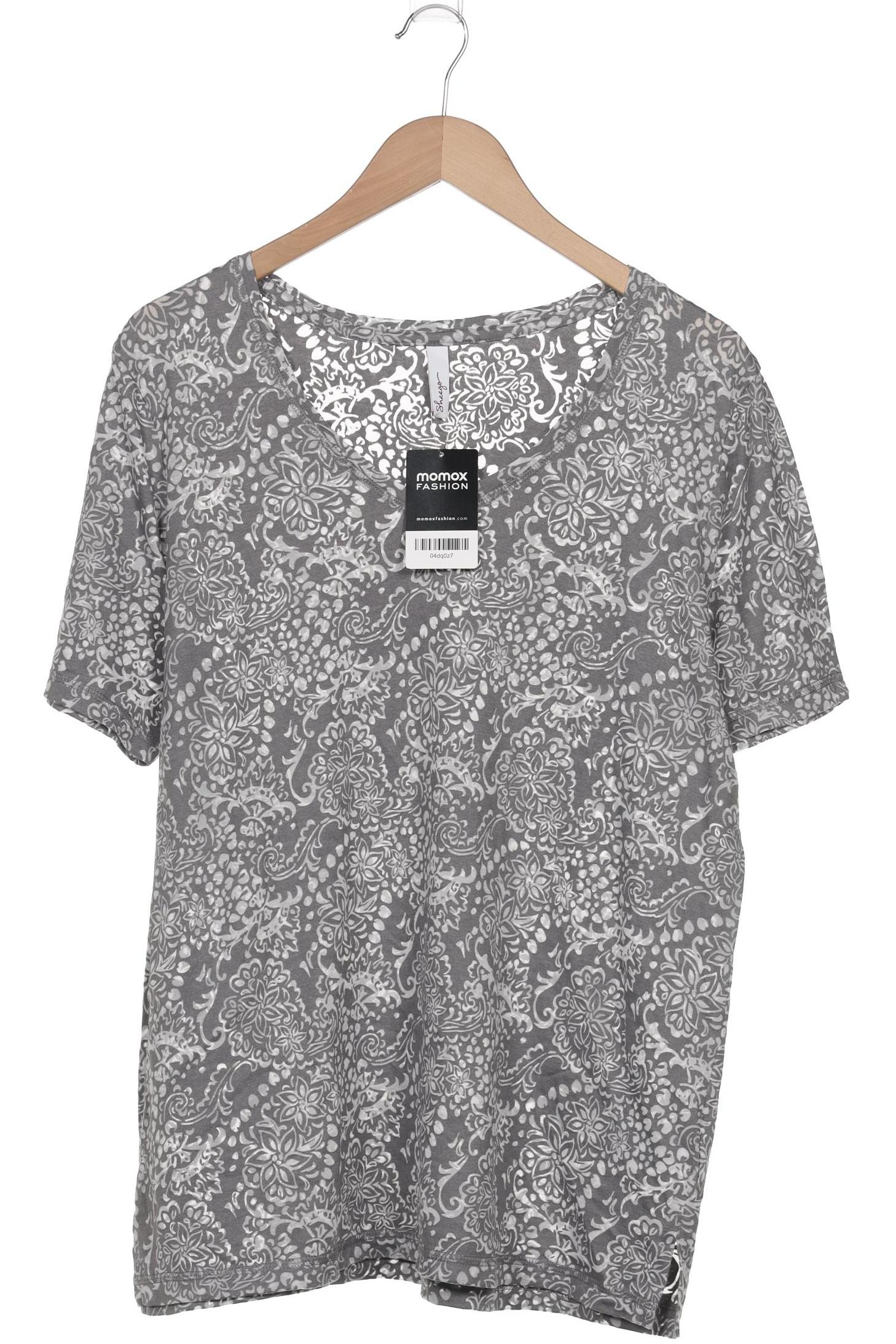 

sheego Damen T-Shirt, grau, Gr. 44