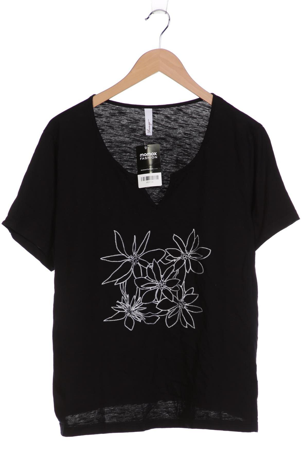 

sheego Damen T-Shirt, schwarz, Gr. 44