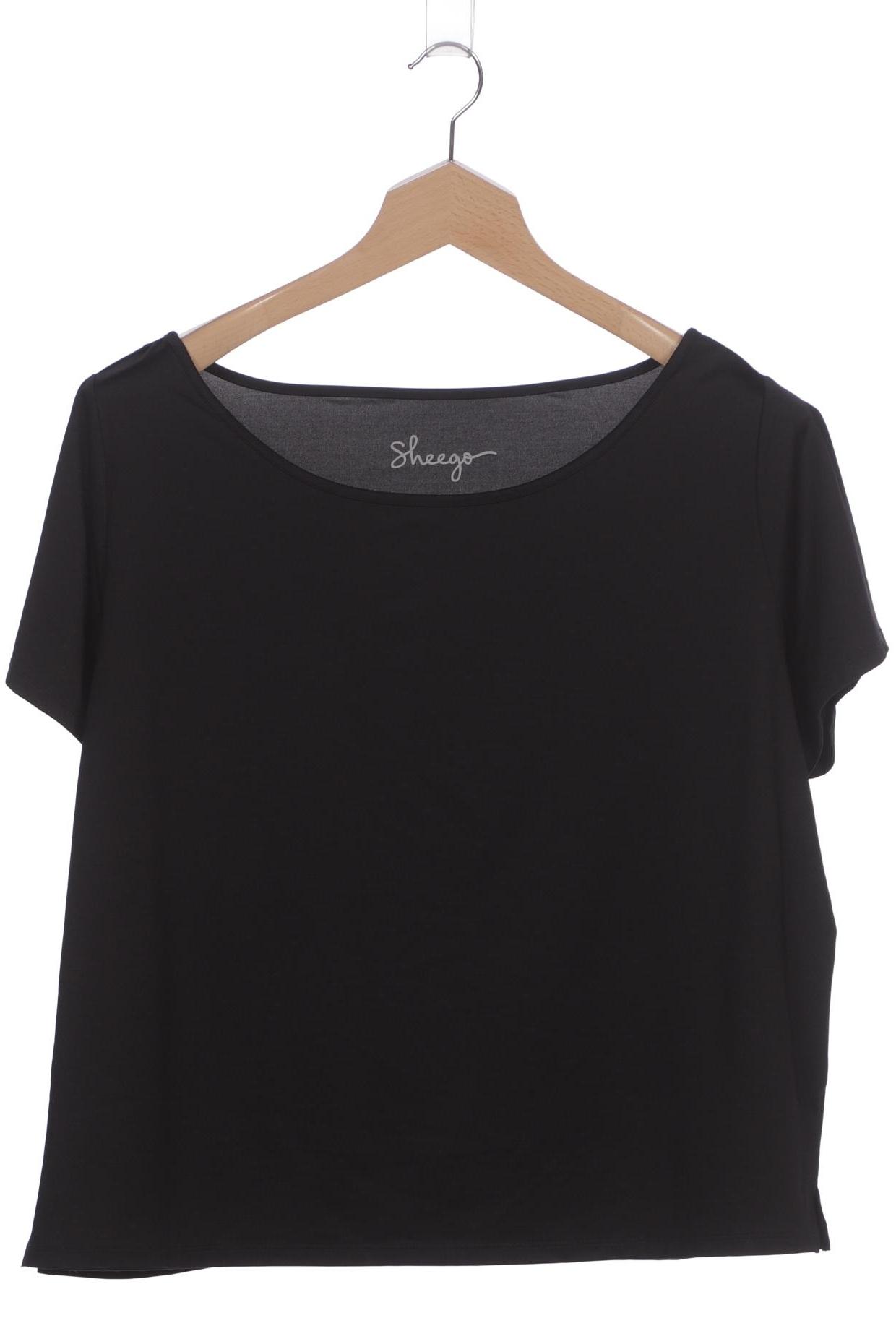 

sheego Damen T-Shirt, schwarz, Gr. 50