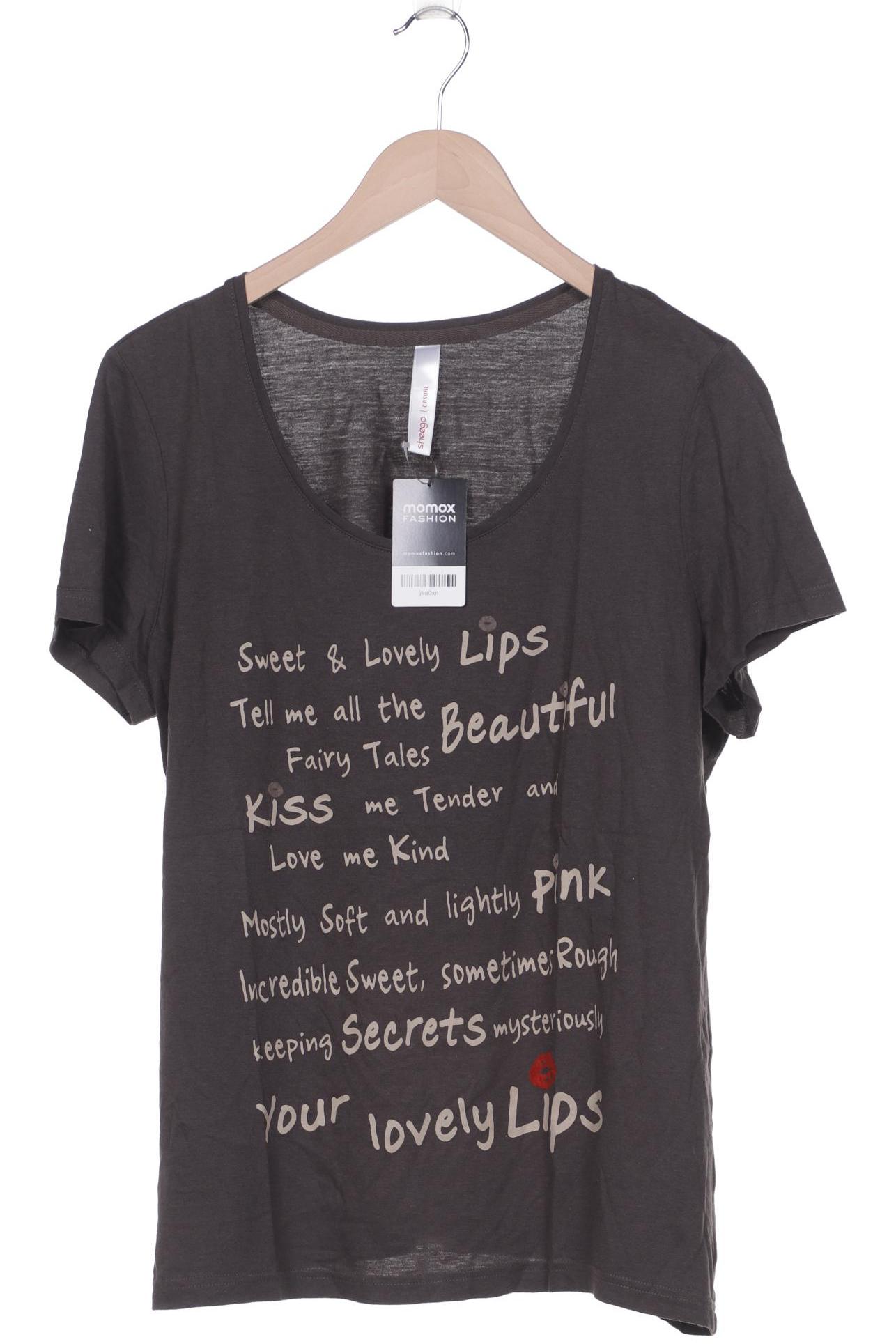 

sheego Damen T-Shirt, grau, Gr. 44