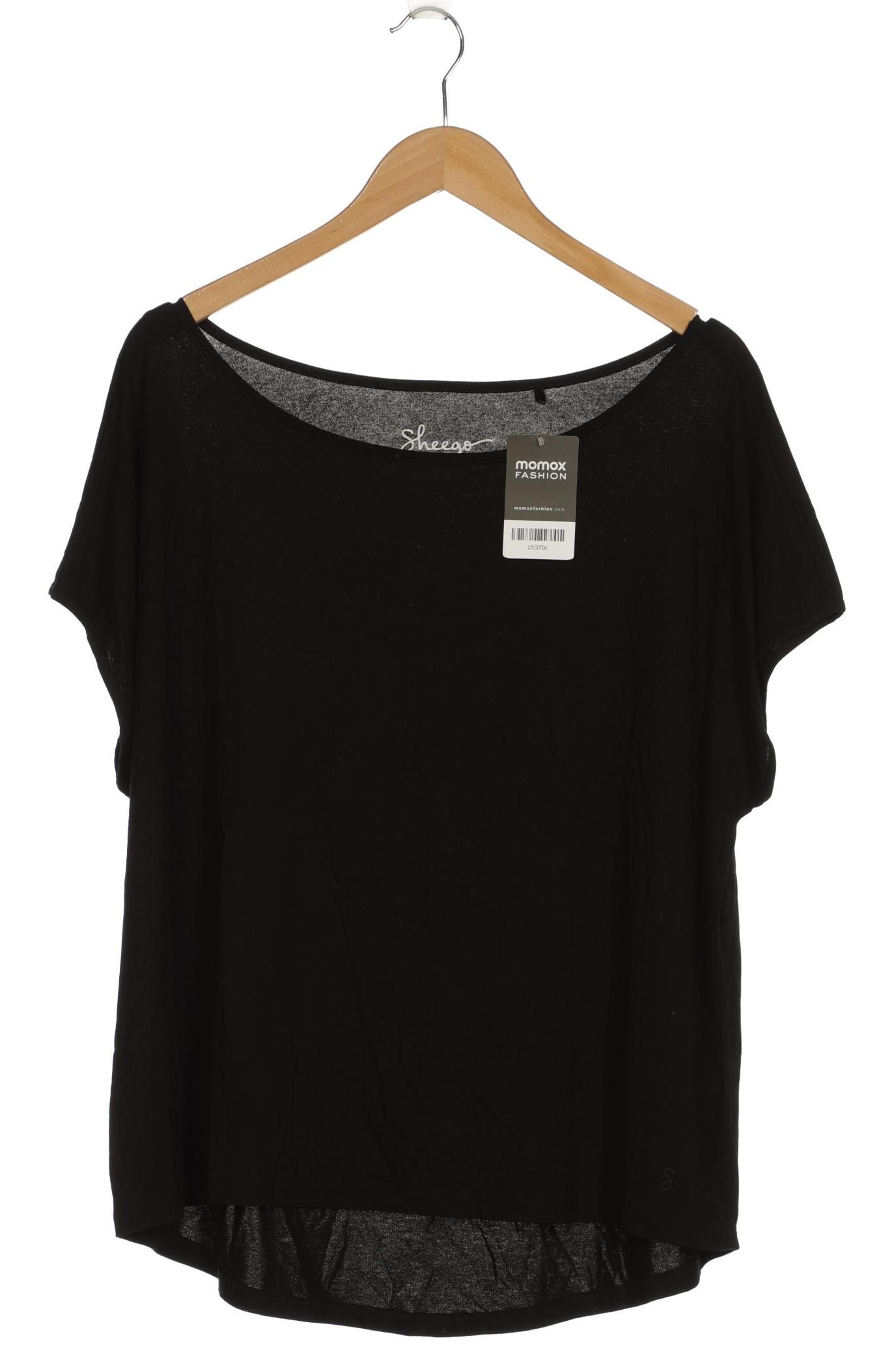 

sheego Damen T-Shirt, schwarz, Gr. 46