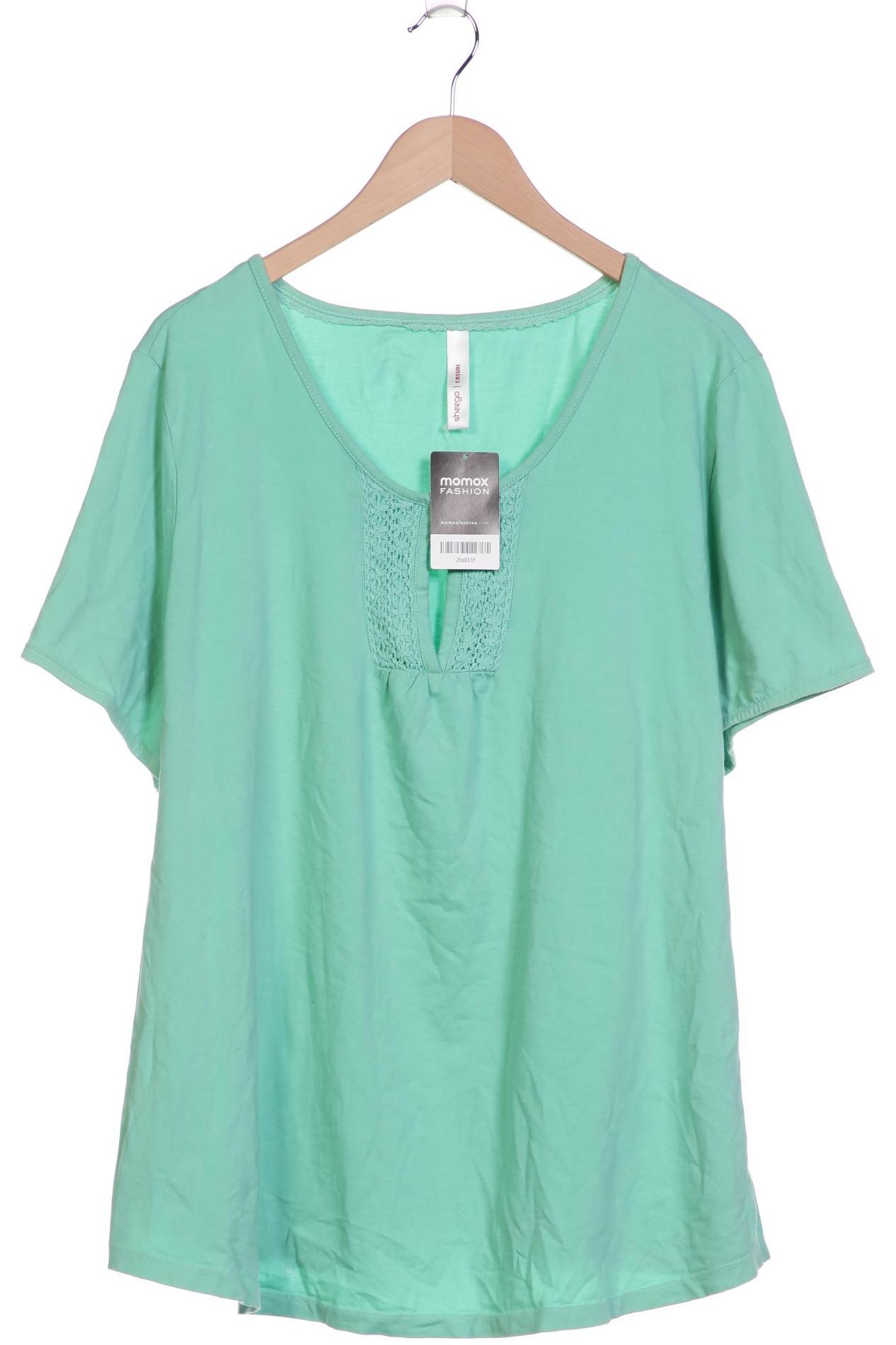 

sheego Damen T-Shirt, hellgrün, Gr. 52