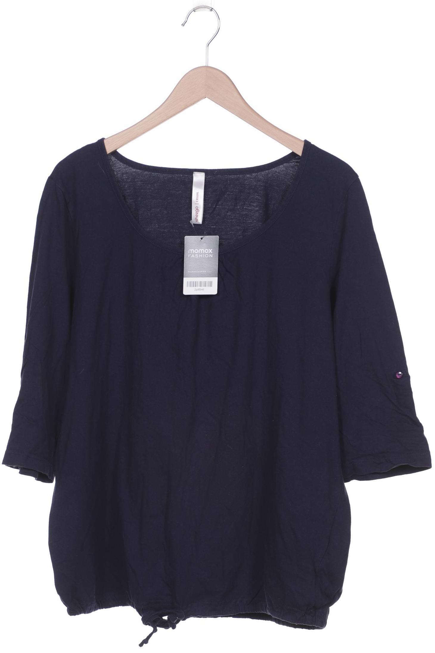 

sheego Damen T-Shirt, marineblau