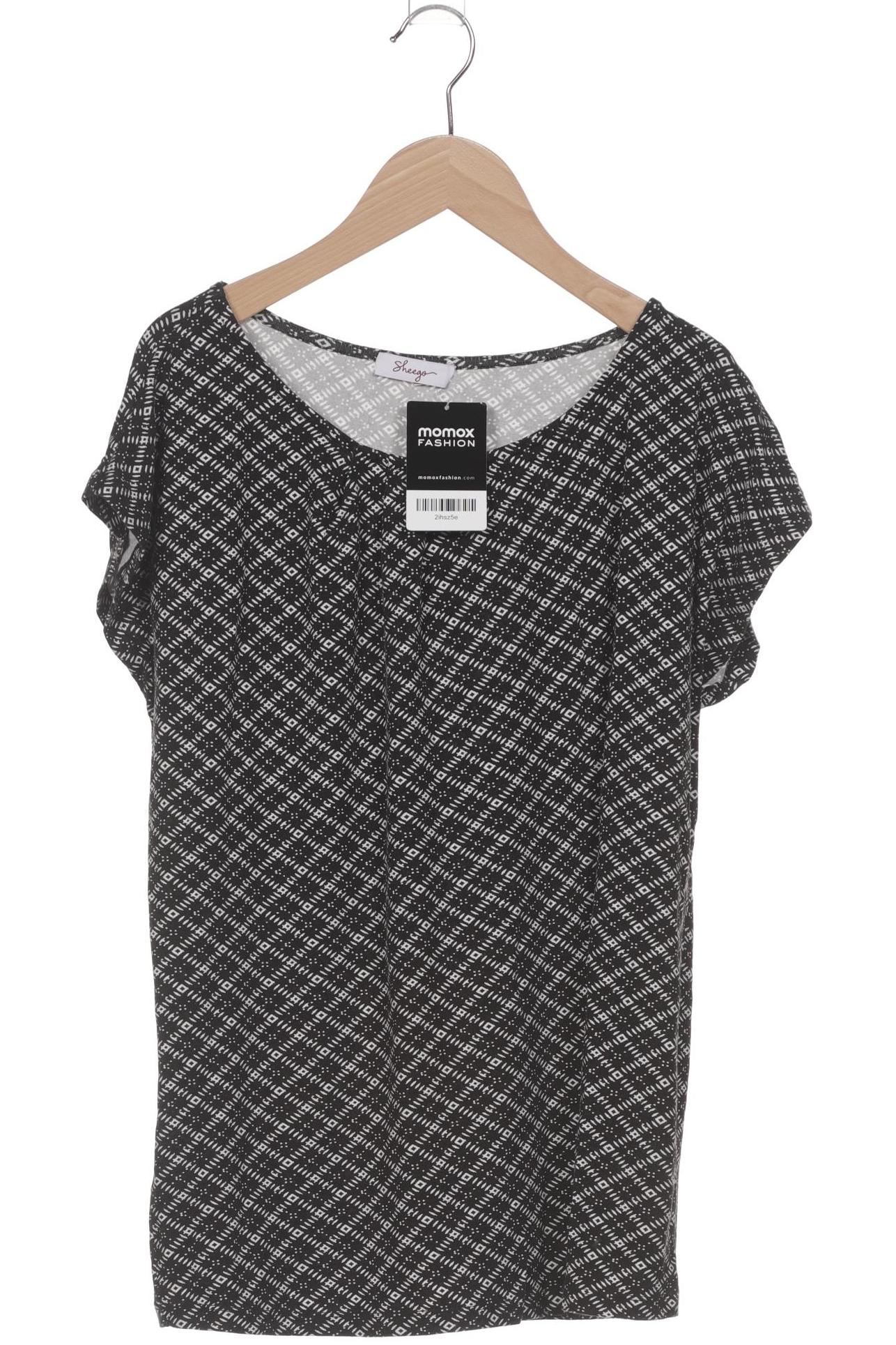 

sheego Damen T-Shirt, schwarz, Gr. 40