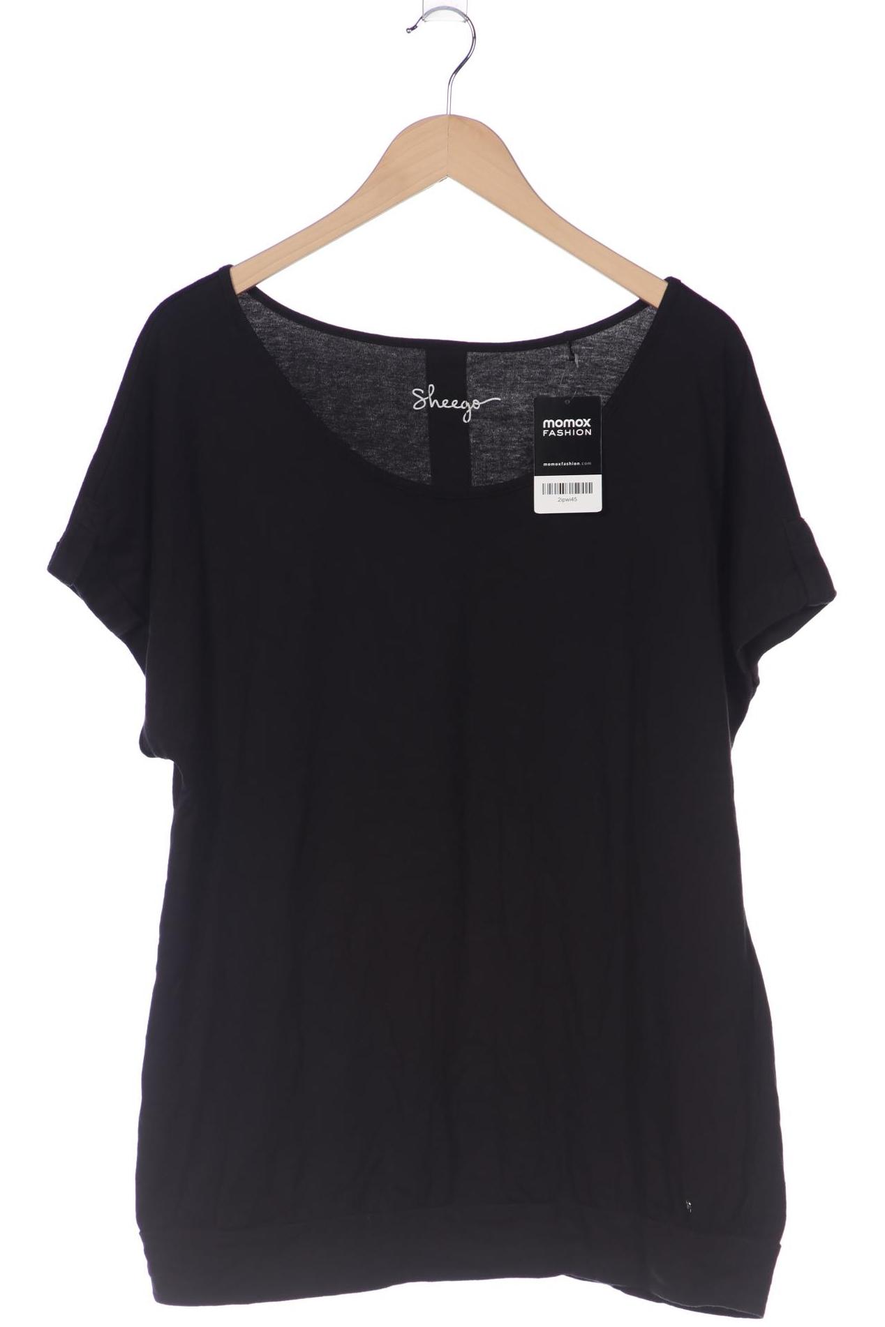 

sheego Damen T-Shirt, schwarz, Gr. 44