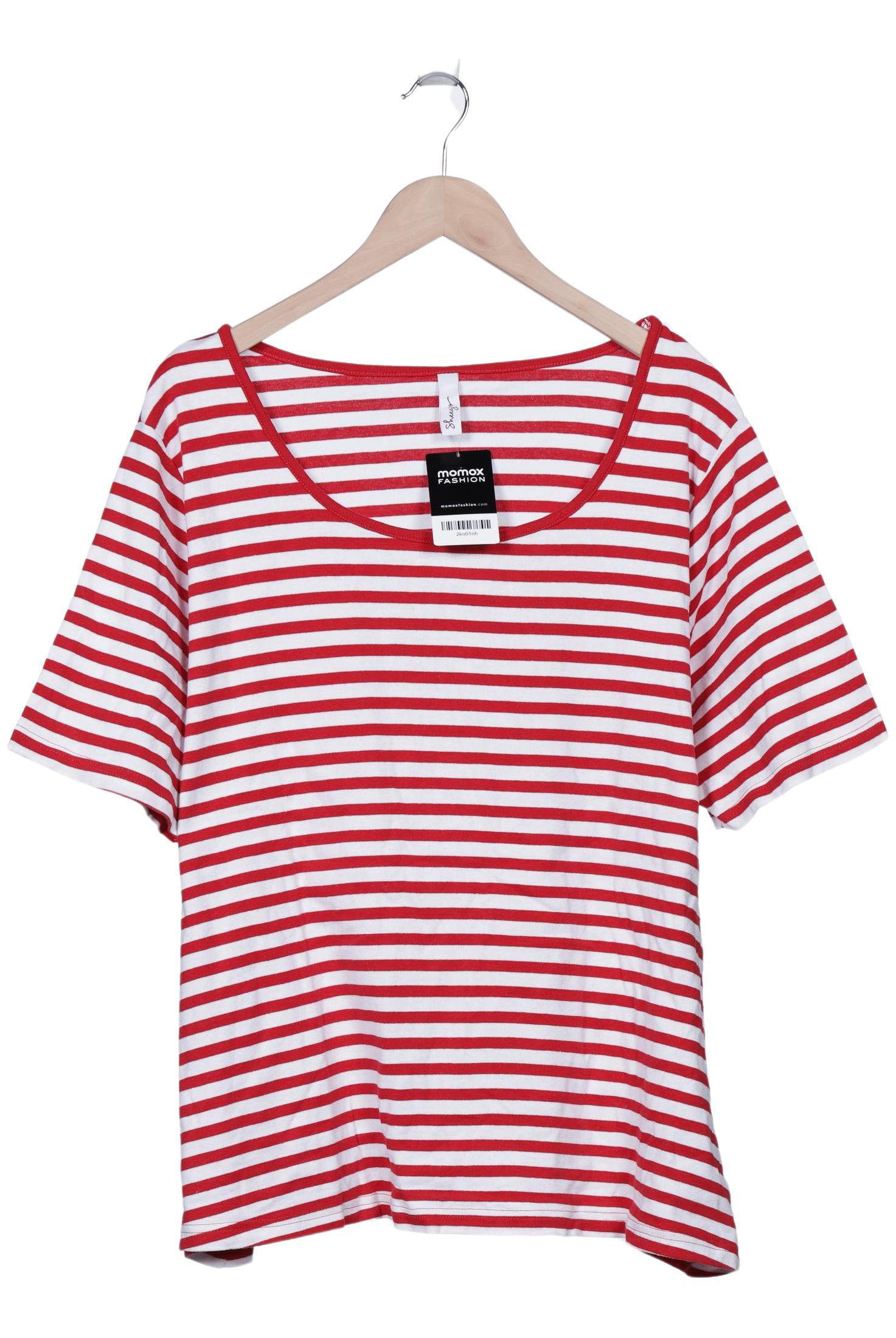 

sheego Damen T-Shirt, weiß, Gr. 52