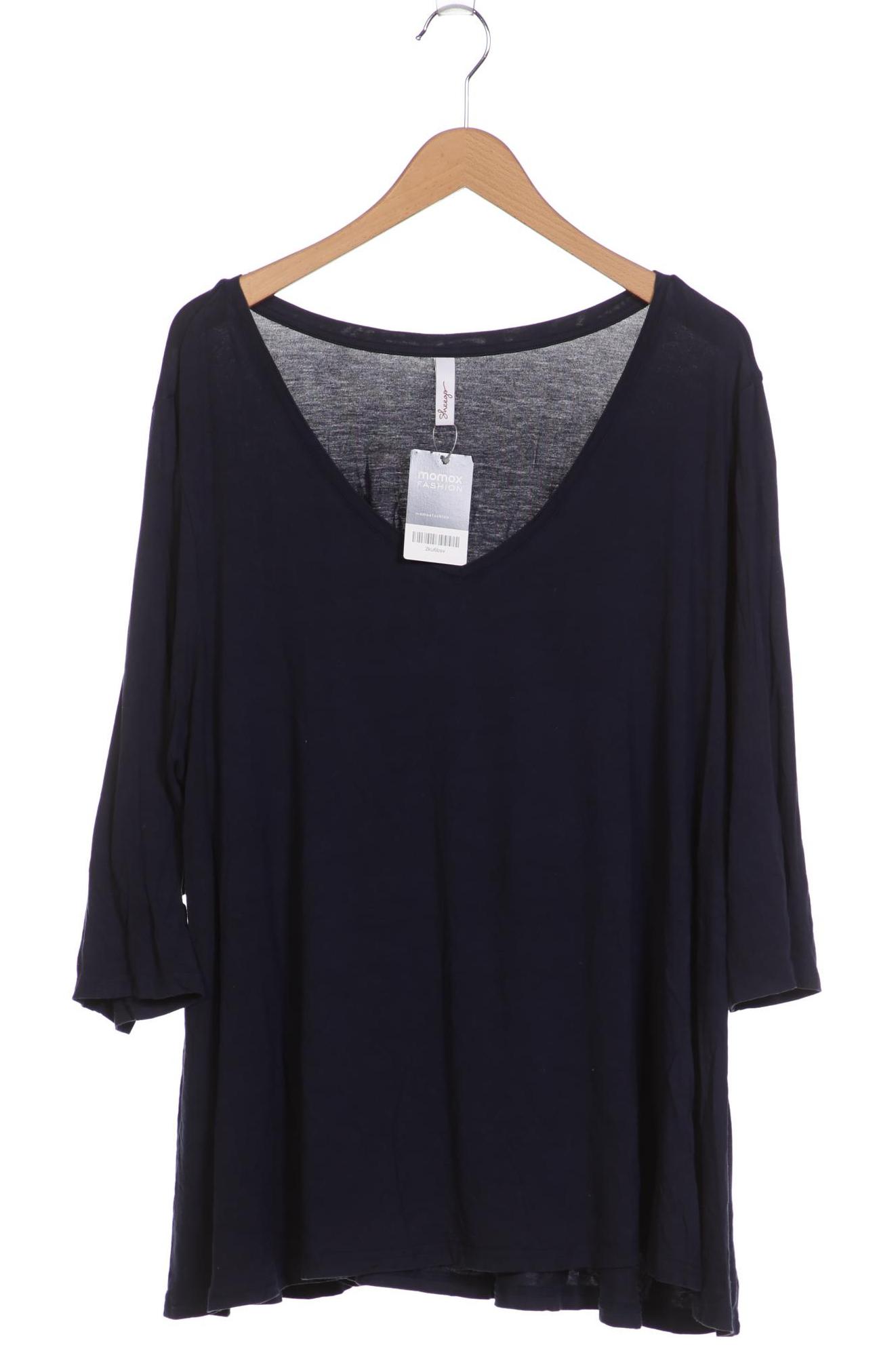 

sheego Damen T-Shirt, marineblau