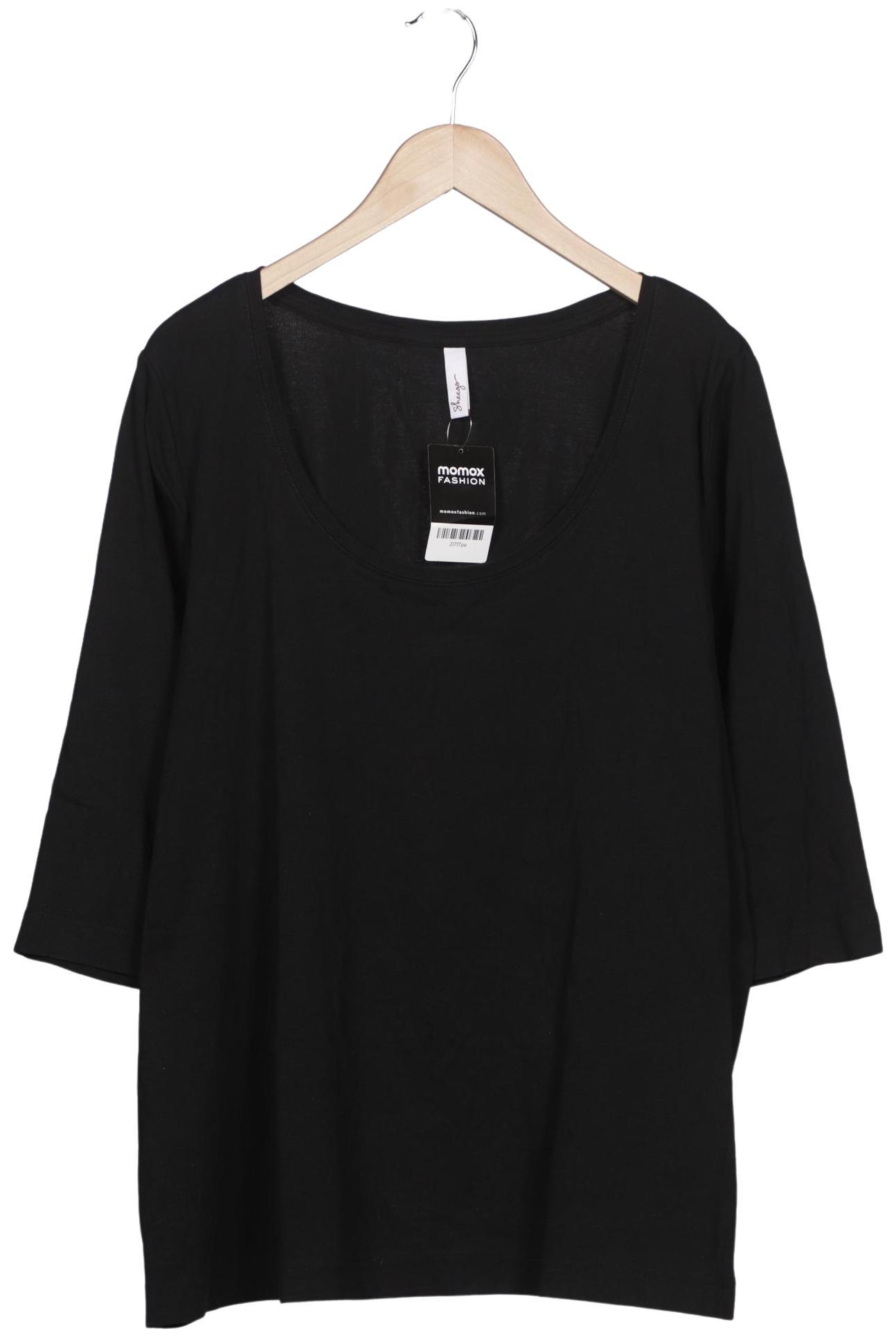 

sheego Damen T-Shirt, schwarz, Gr. 52