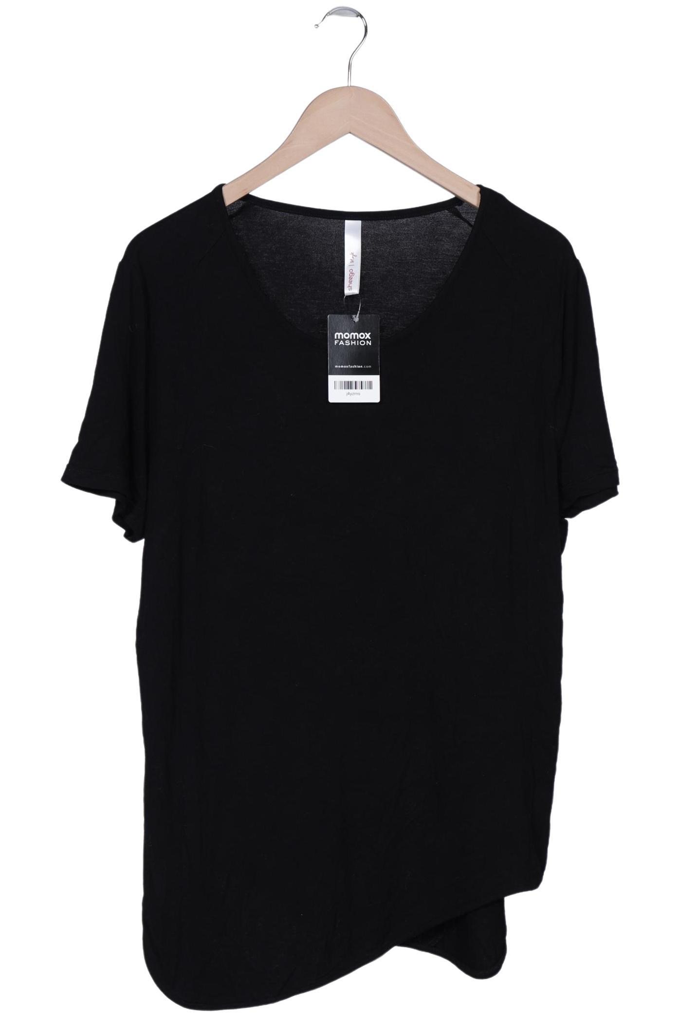 

sheego Damen T-Shirt, schwarz, Gr. 46