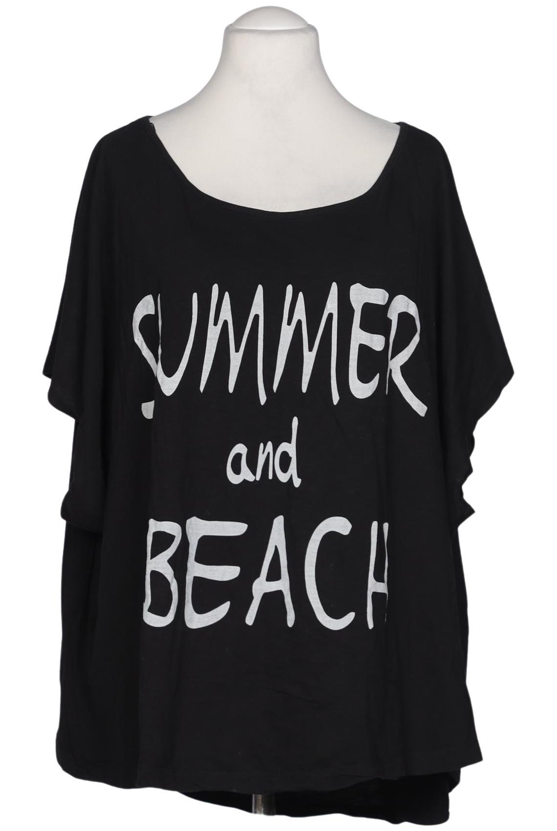 

sheego Damen T-Shirt, schwarz, Gr. 56