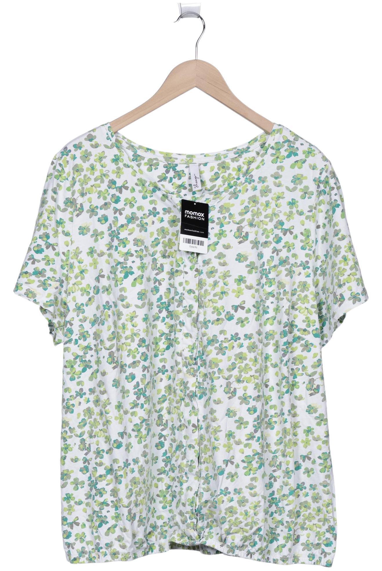 

sheego Damen T-Shirt, weiß, Gr. 52