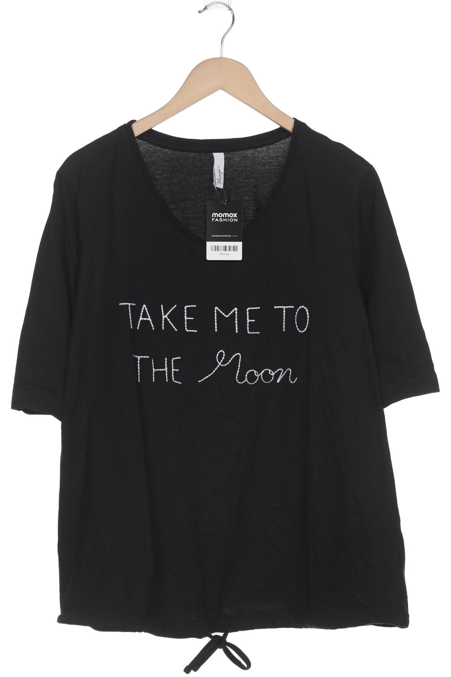 

sheego Damen T-Shirt, schwarz, Gr. 48