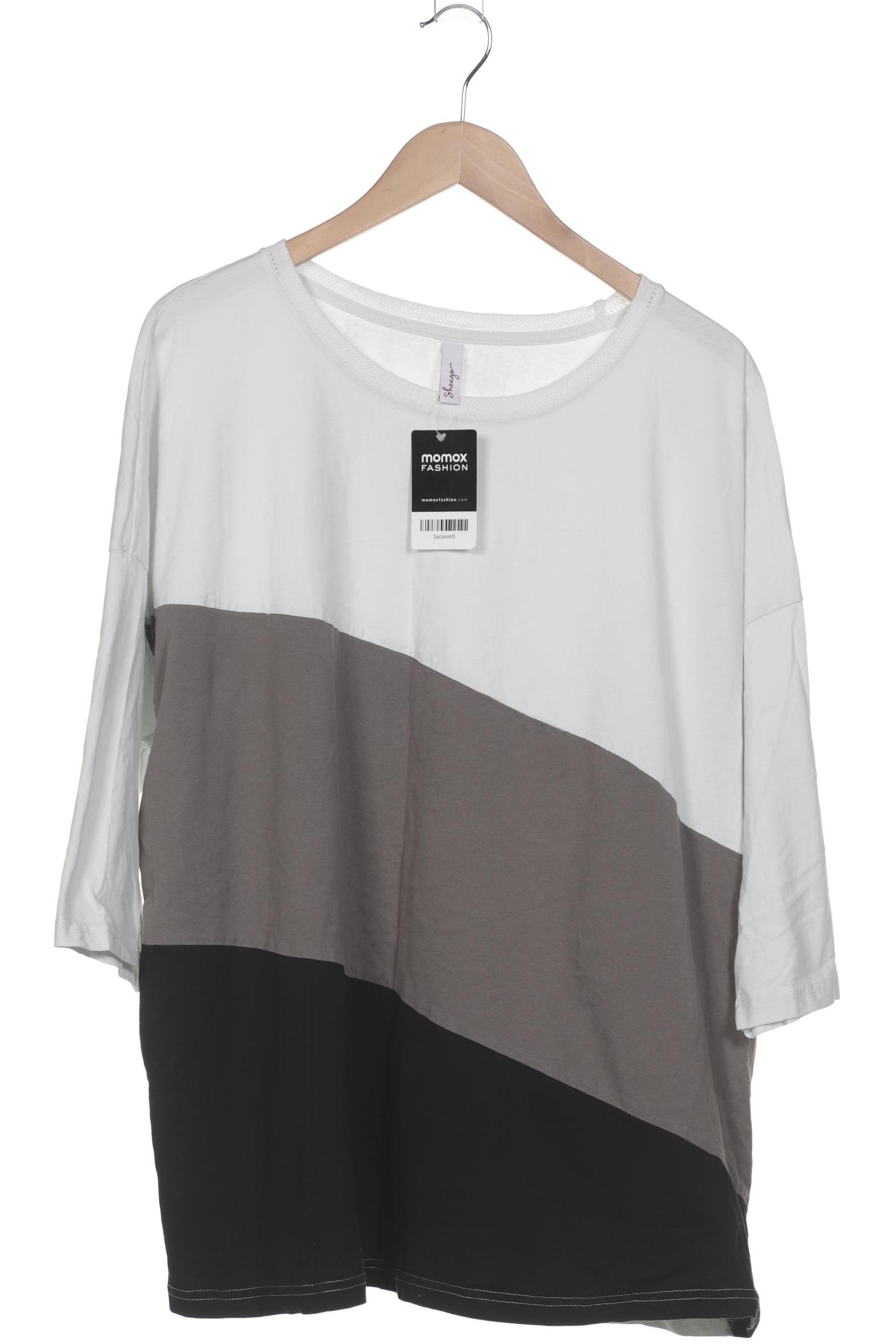 

sheego Damen T-Shirt, weiß, Gr. 52