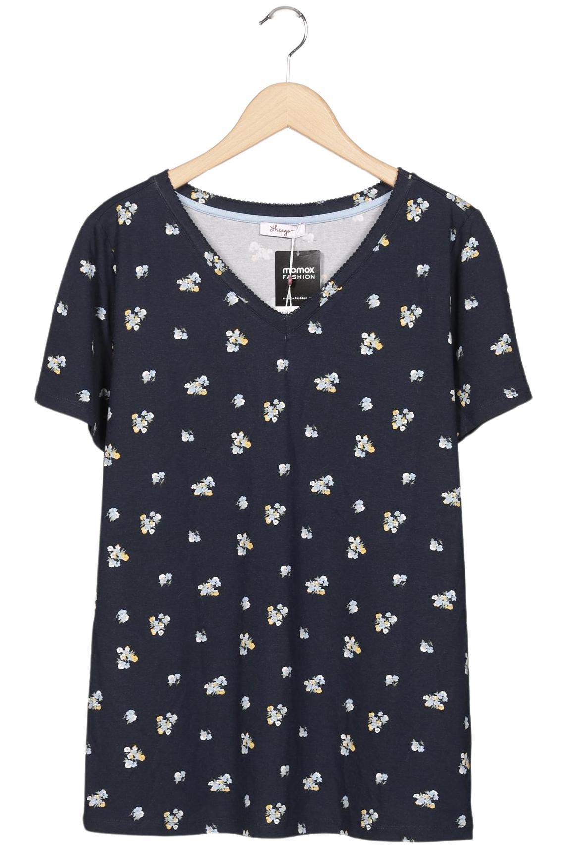 

sheego Damen T-Shirt, marineblau, Gr. 40