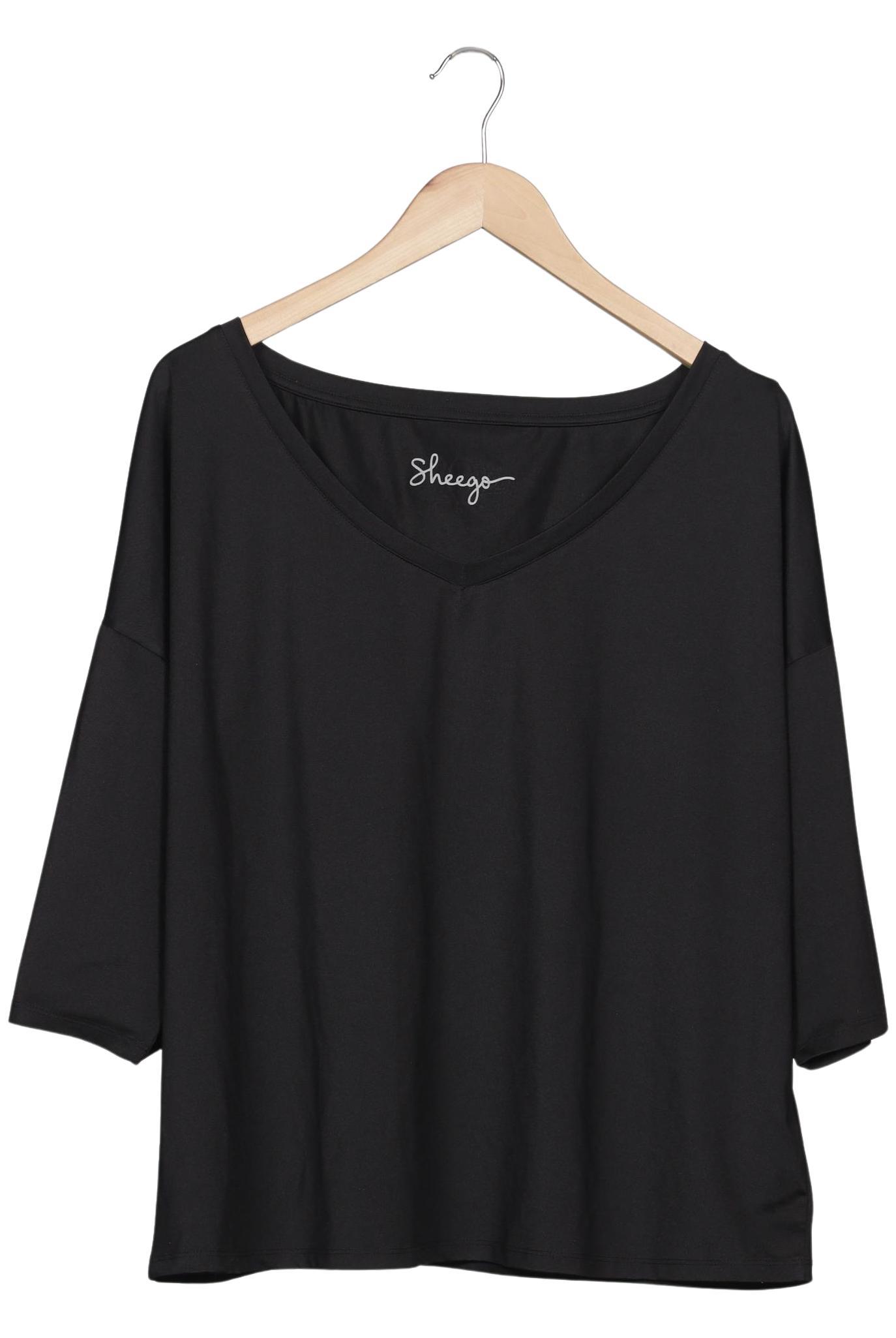 

sheego Damen T-Shirt, schwarz, Gr. 48