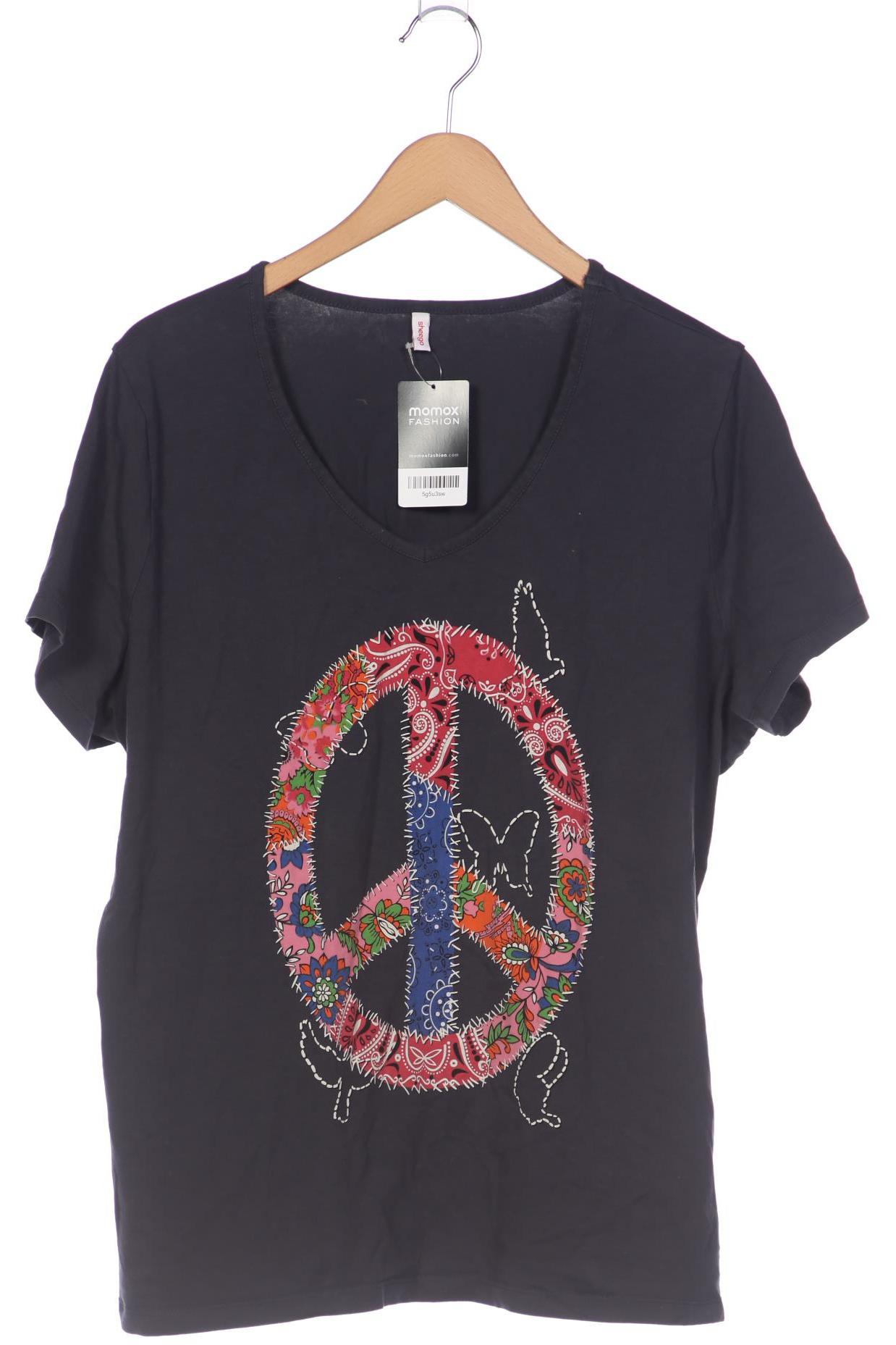 

sheego Damen T-Shirt, grau, Gr. 48