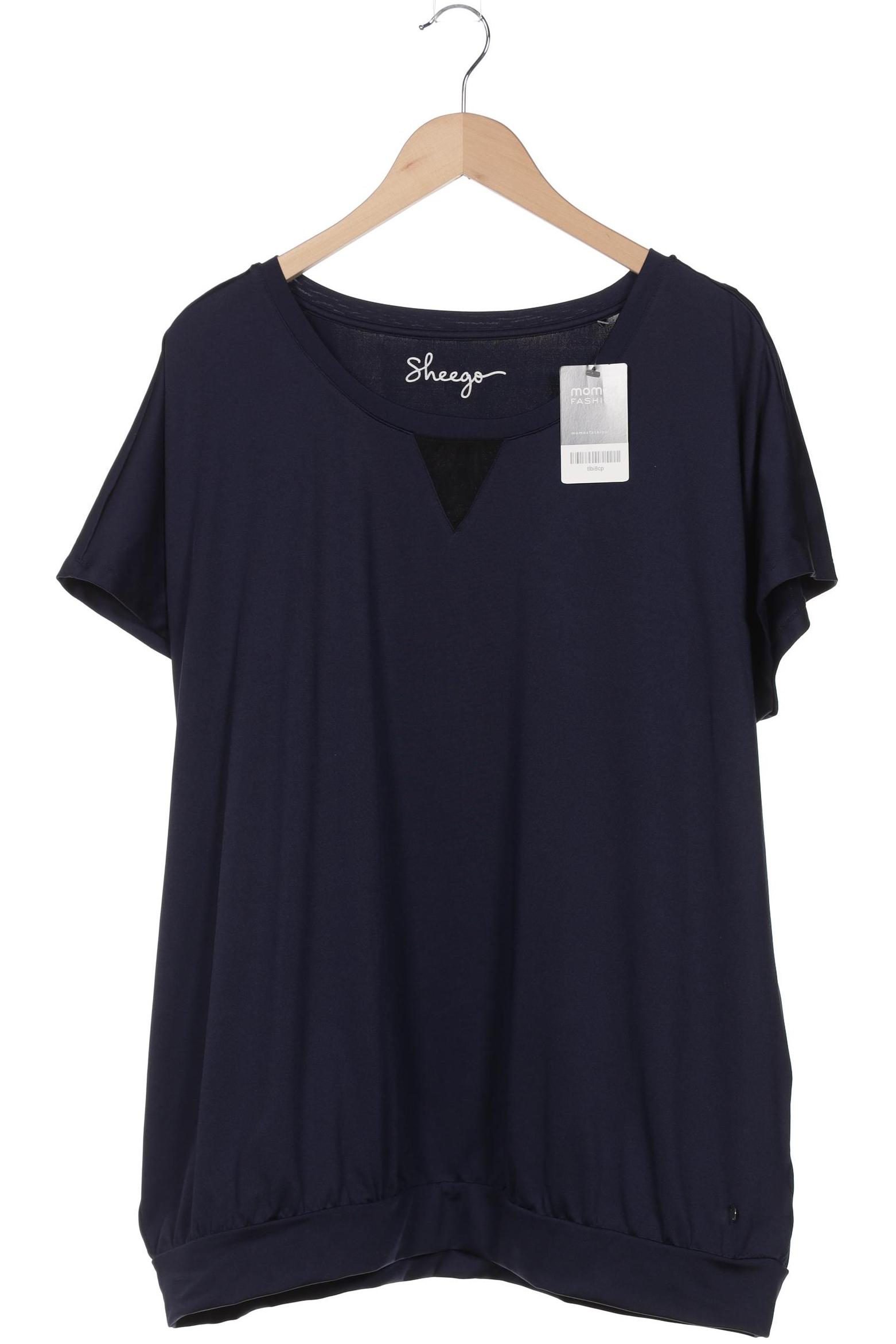 

sheego Damen T-Shirt, marineblau, Gr. 48