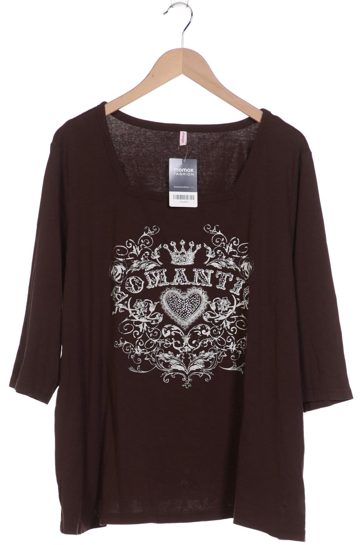 

sheego Damen T-Shirt, braun, Gr. 52