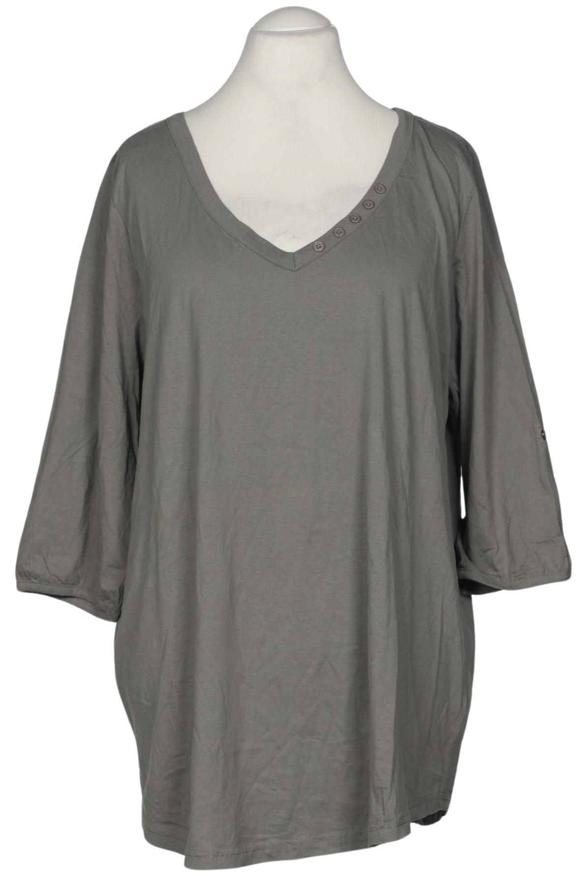 

sheego Damen T-Shirt, grau, Gr. 52