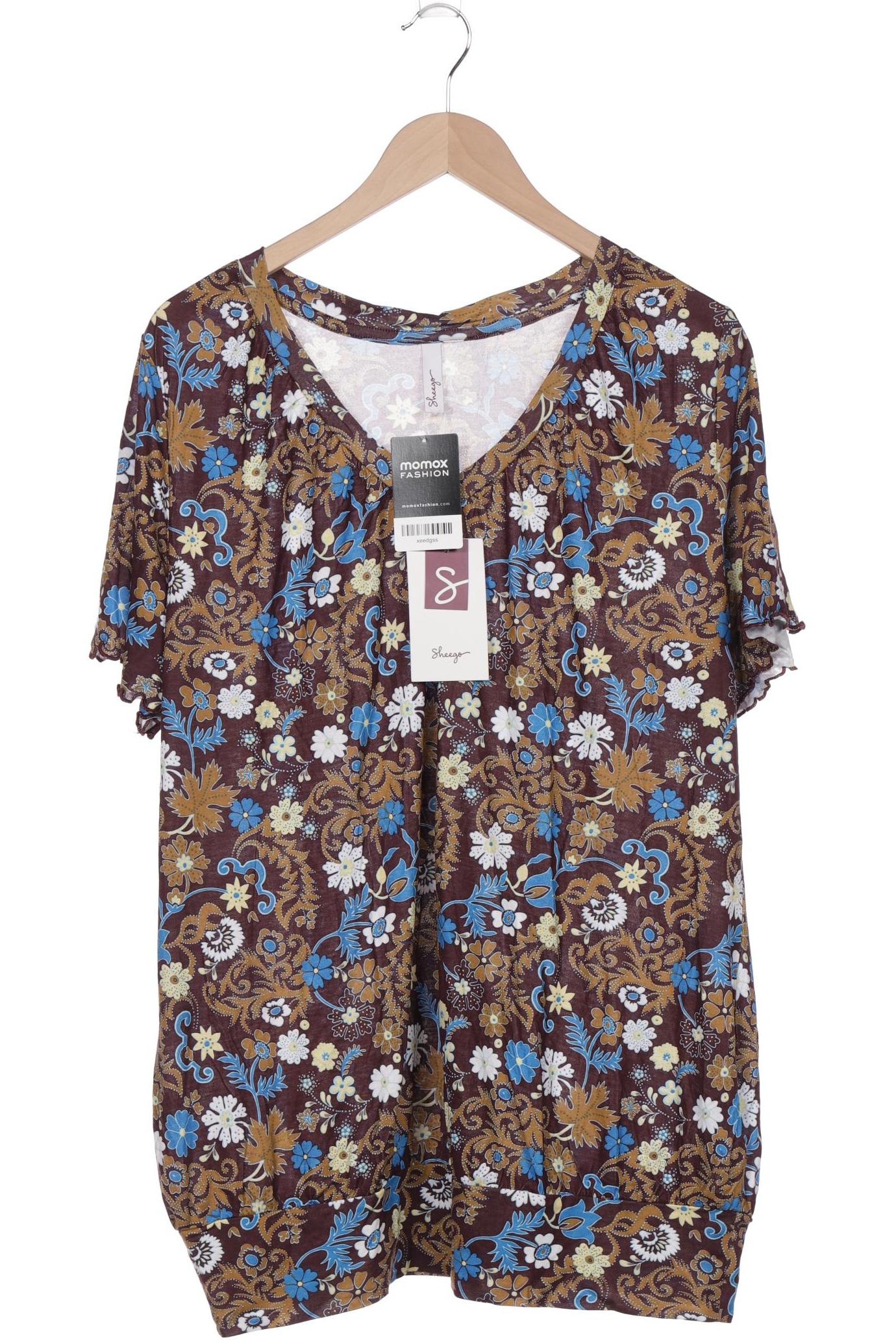 

sheego Damen T-Shirt, bordeaux, Gr. 44