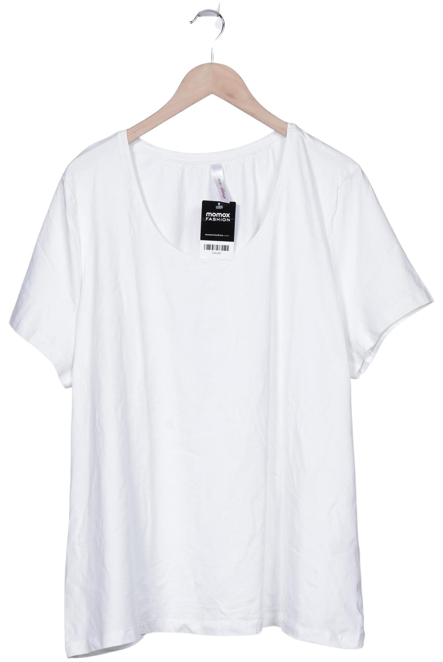 

sheego Damen T-Shirt, weiß, Gr. 52