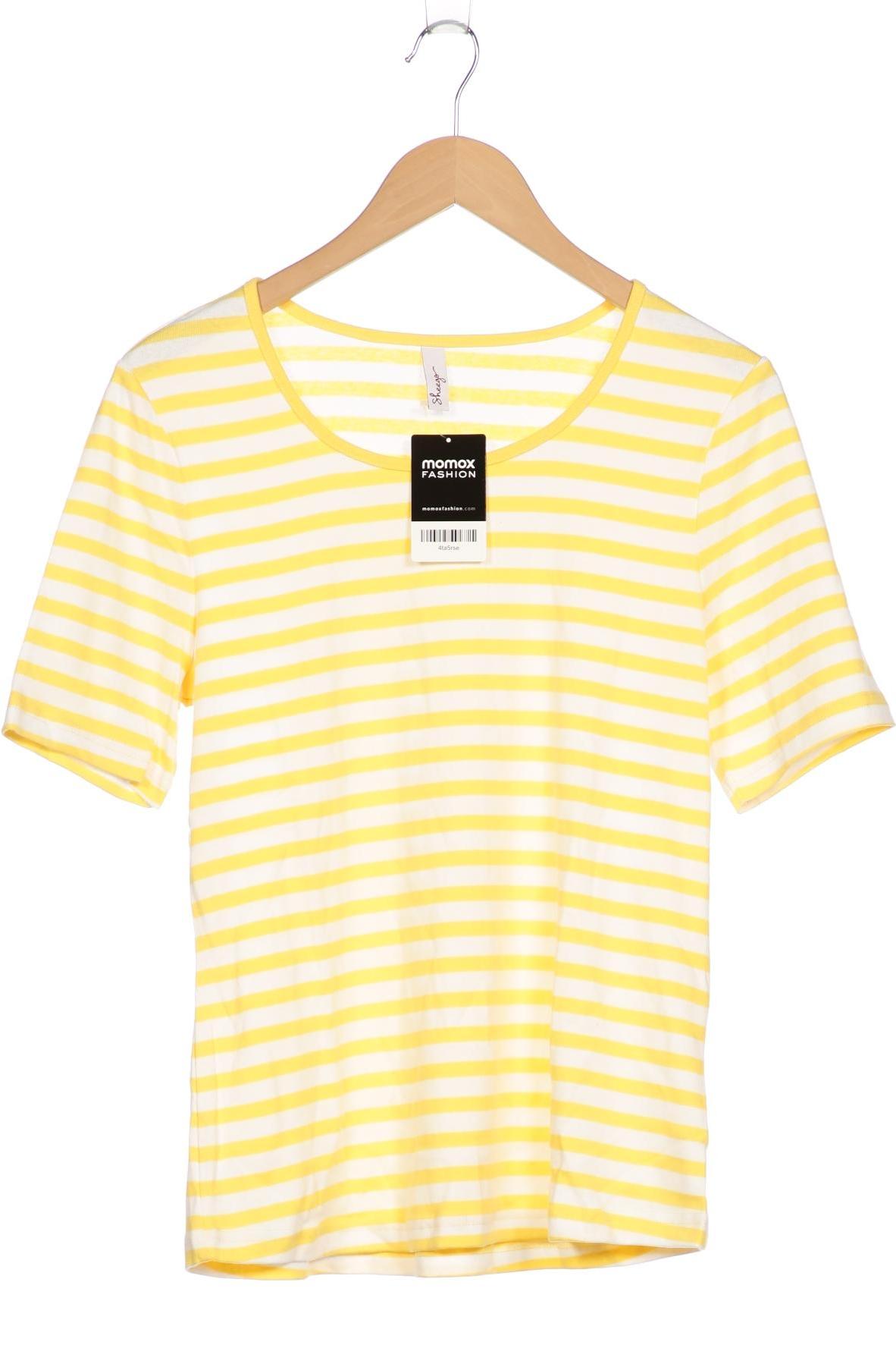 

sheego Damen T-Shirt, gelb, Gr. 40