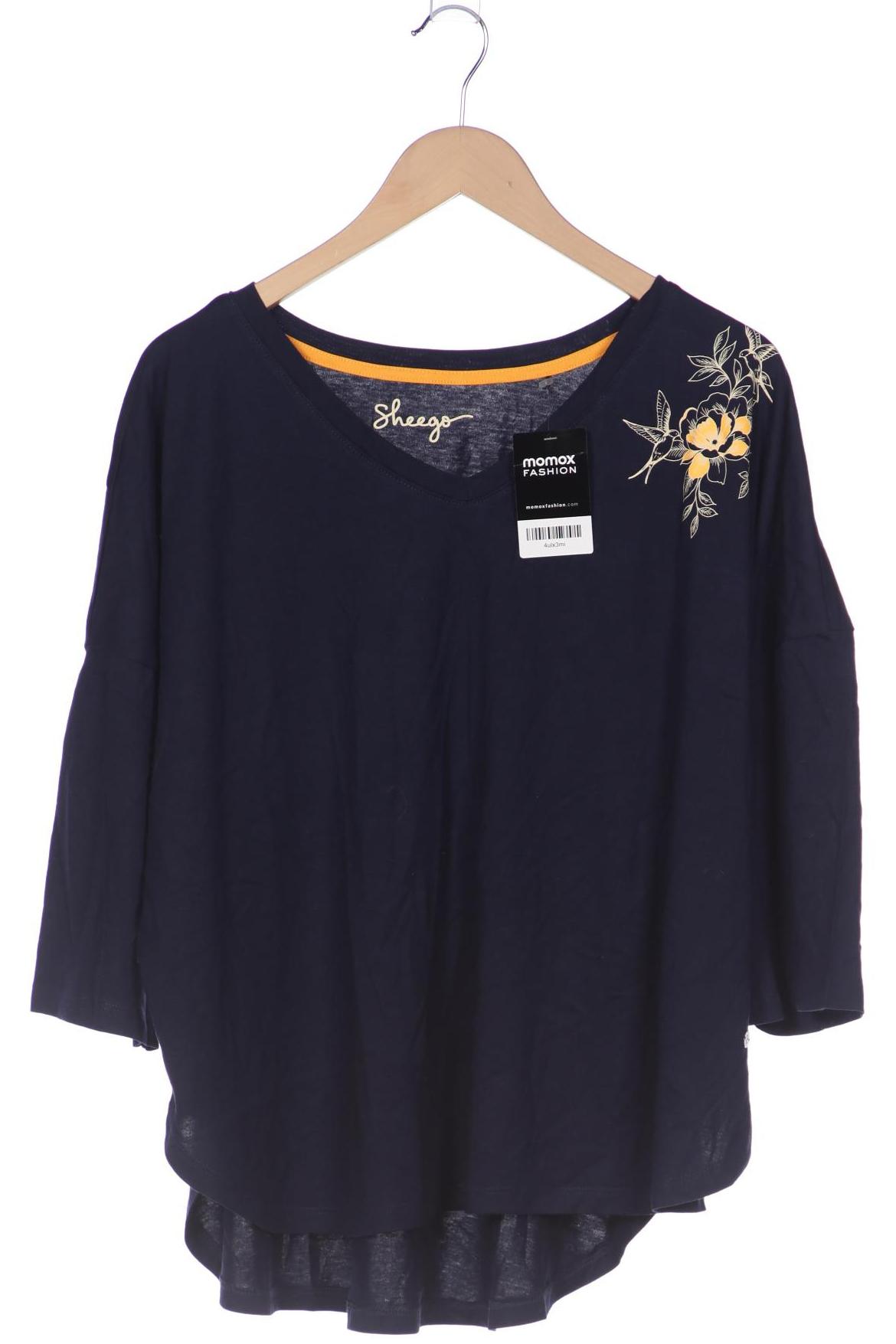 

sheego Damen T-Shirt, marineblau, Gr. 48