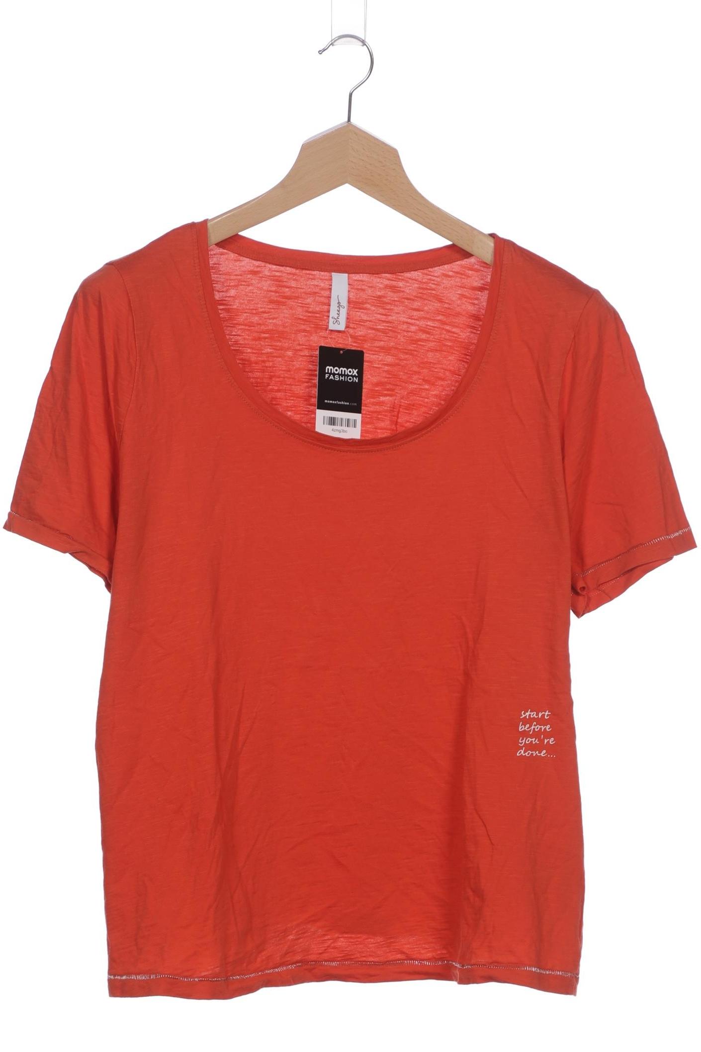 

sheego Damen T-Shirt, orange, Gr. 48