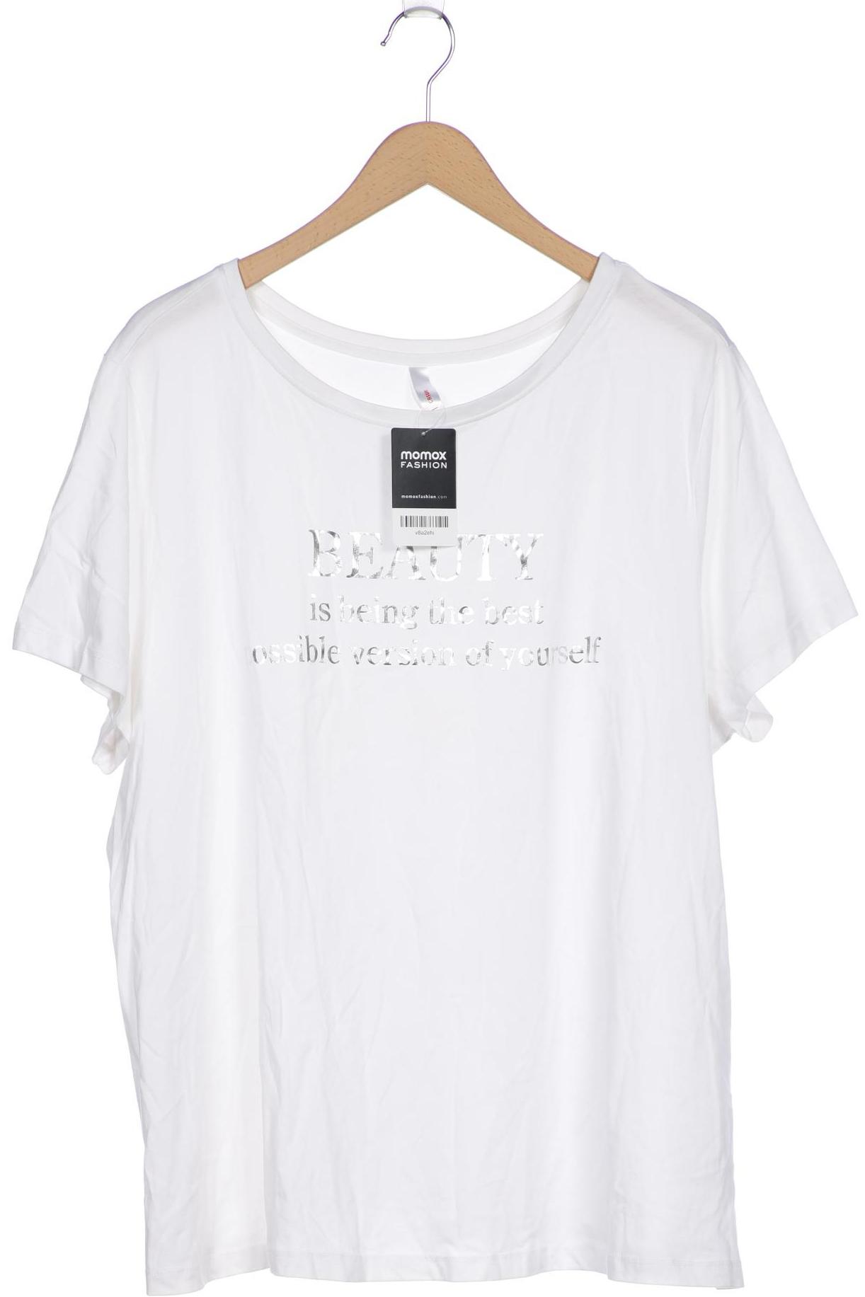 

sheego Damen T-Shirt, weiß, Gr. 52